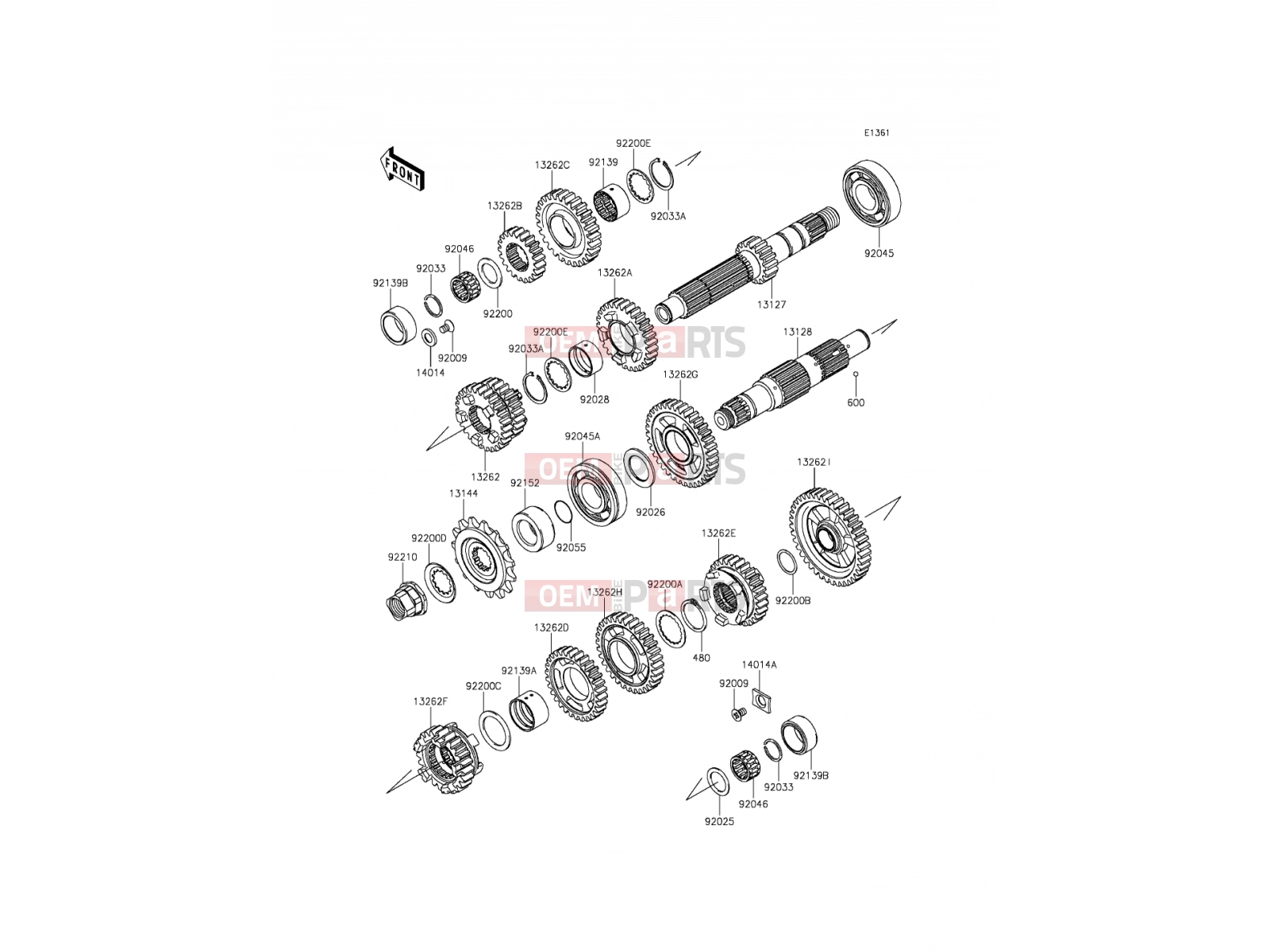 KAWASAKI 2012 Transmission