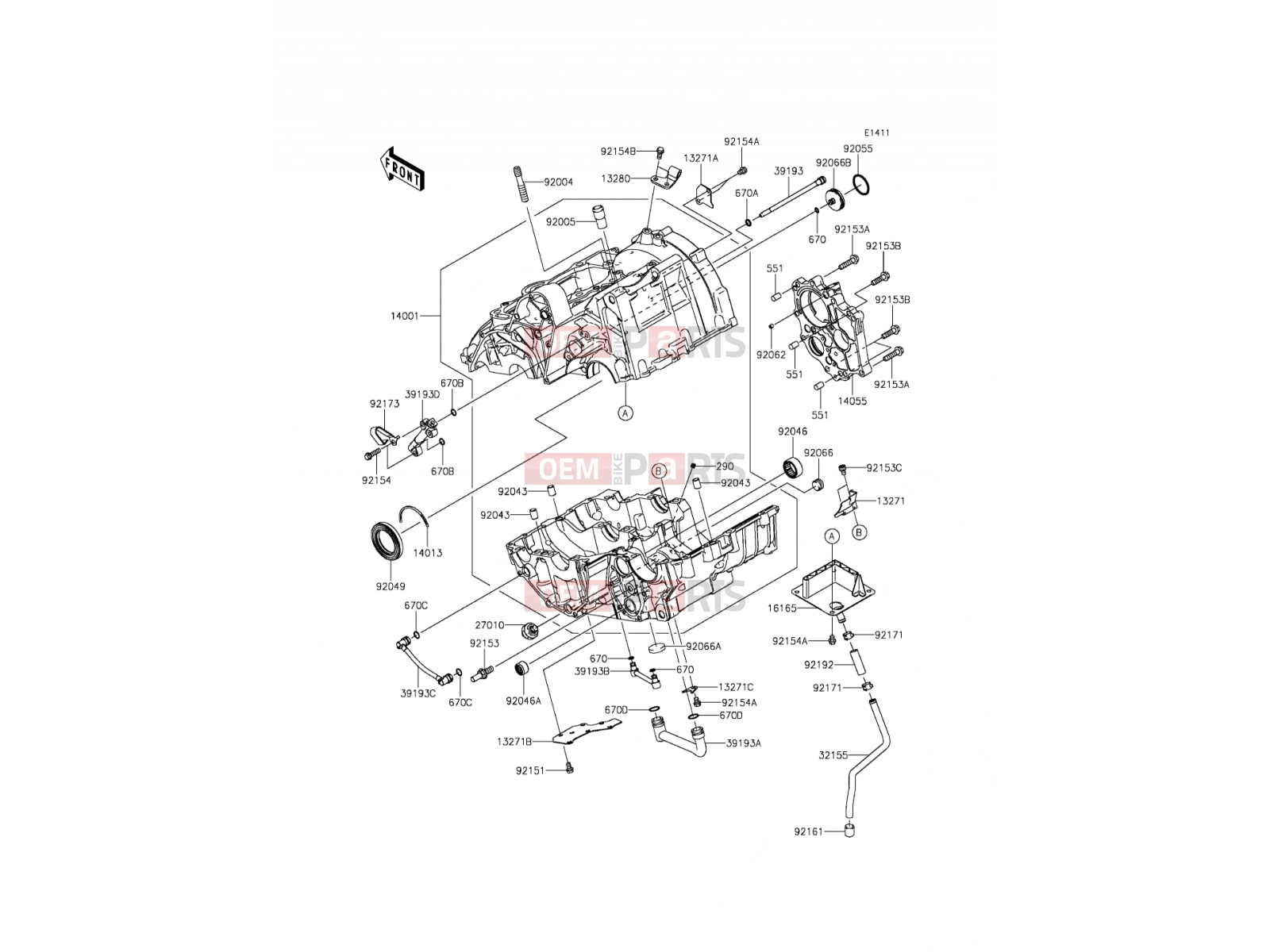 KAWASAKI 2012 Crankcase