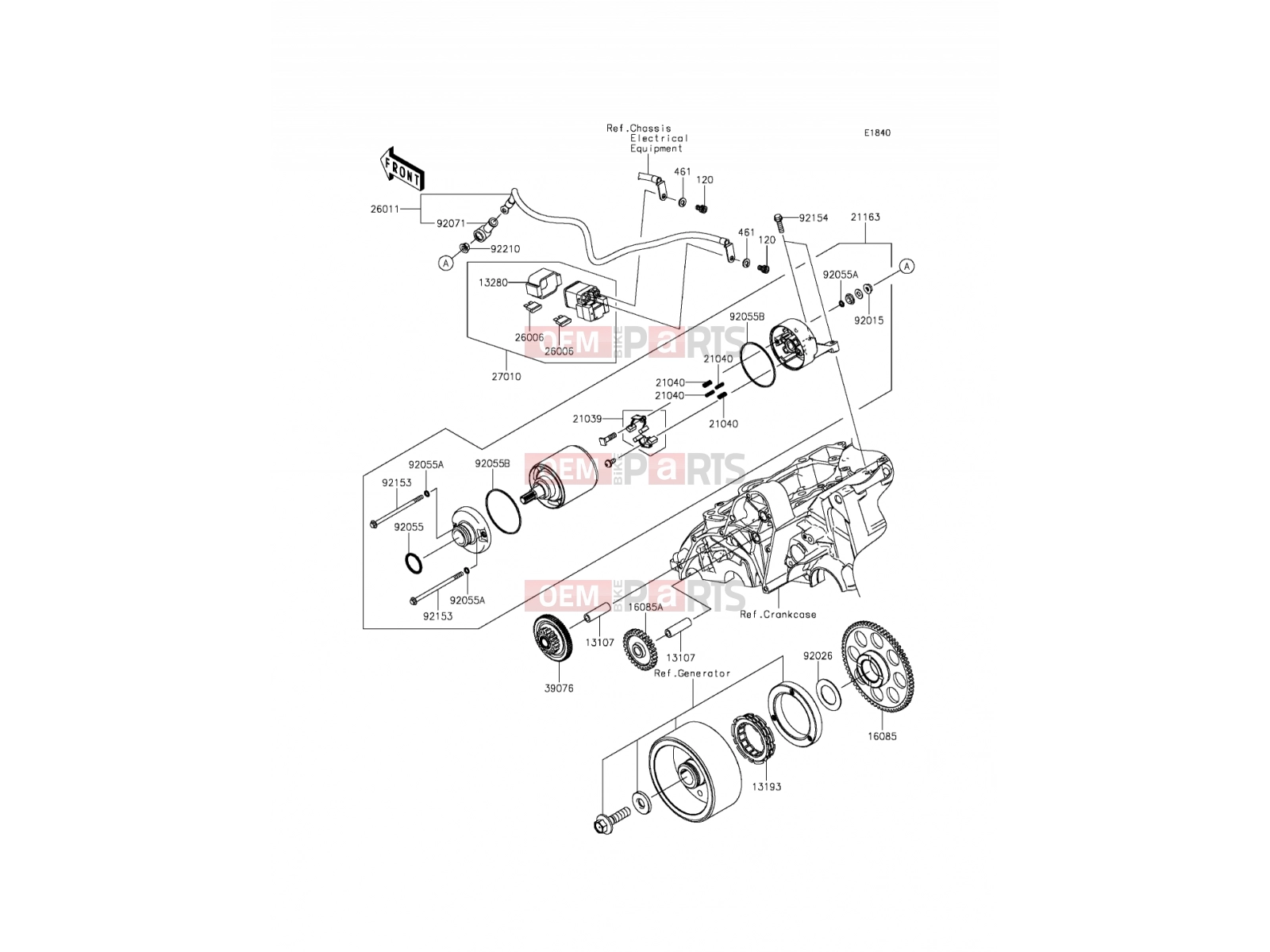 KAWASAKI 2012 Starter Motor