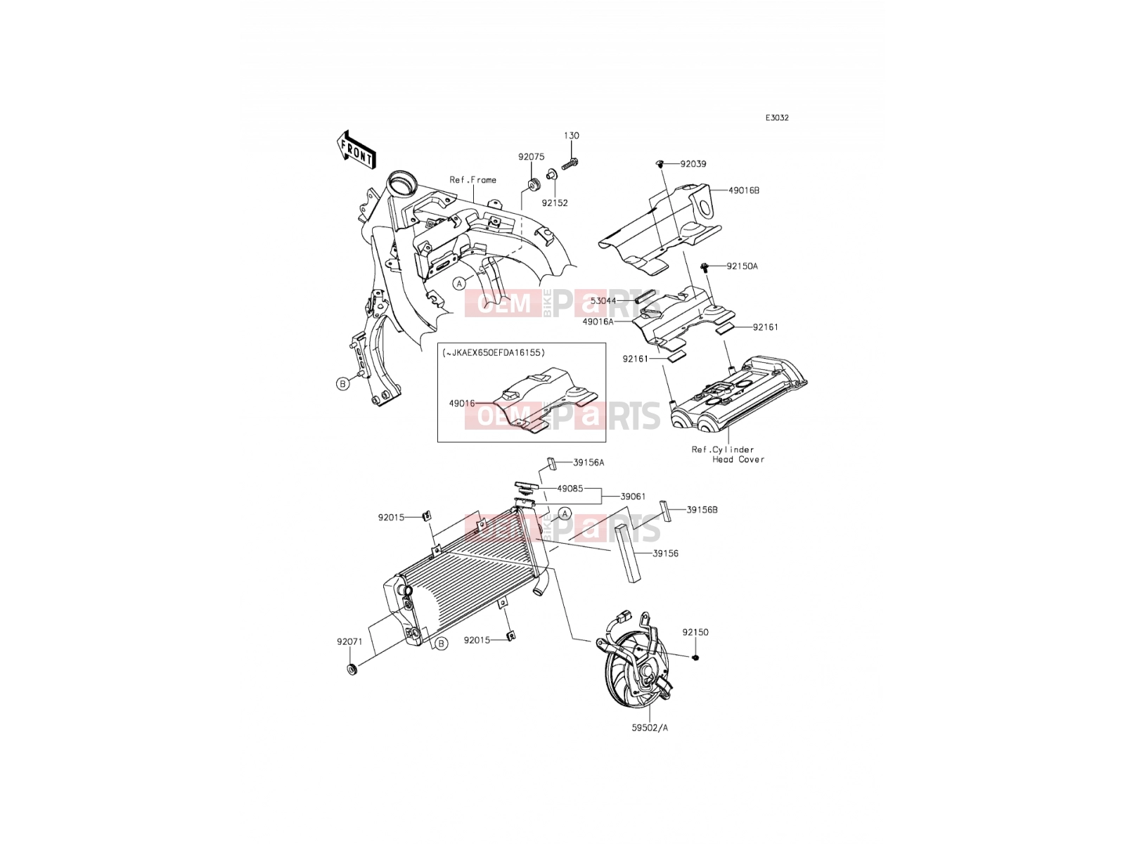 KAWASAKI 2012 Radiator