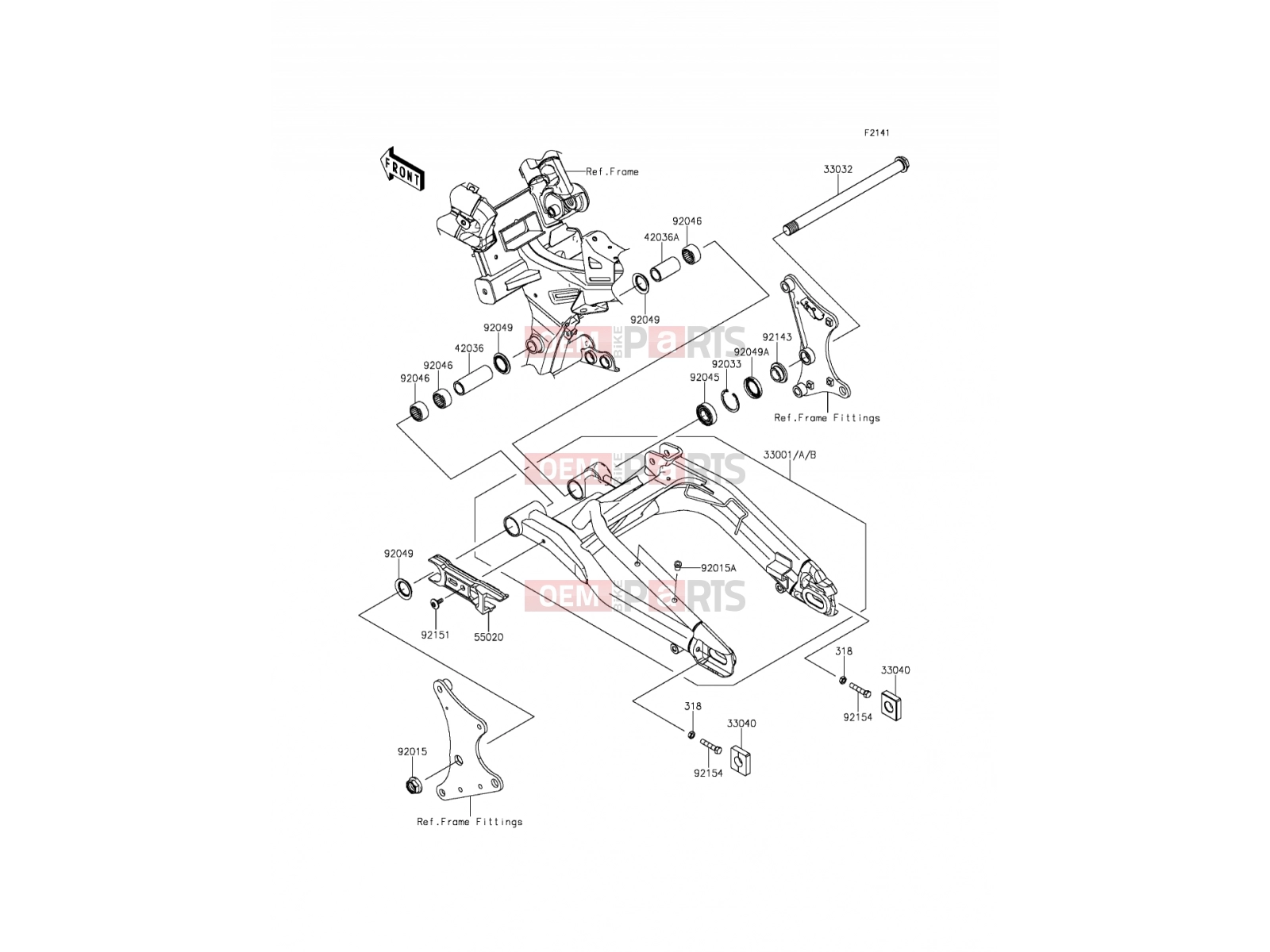 KAWASAKI 2012 Swingarm