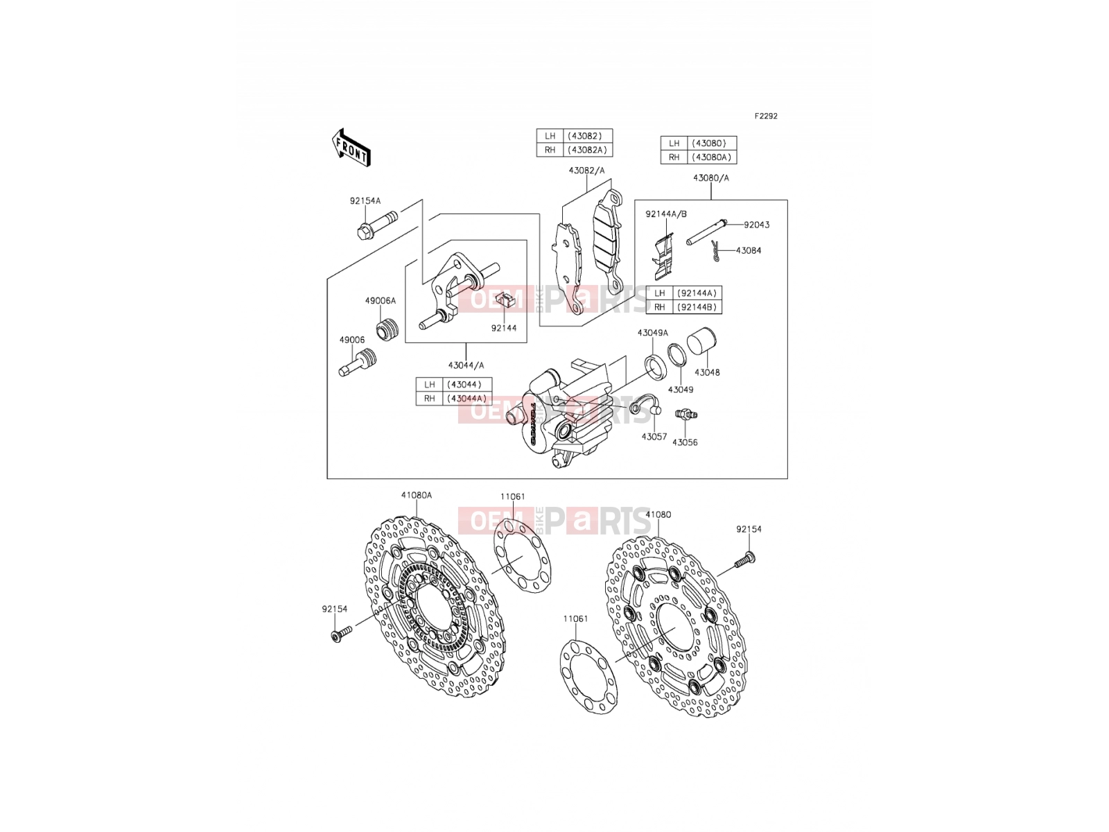 KAWASAKI 2012 Front Brake