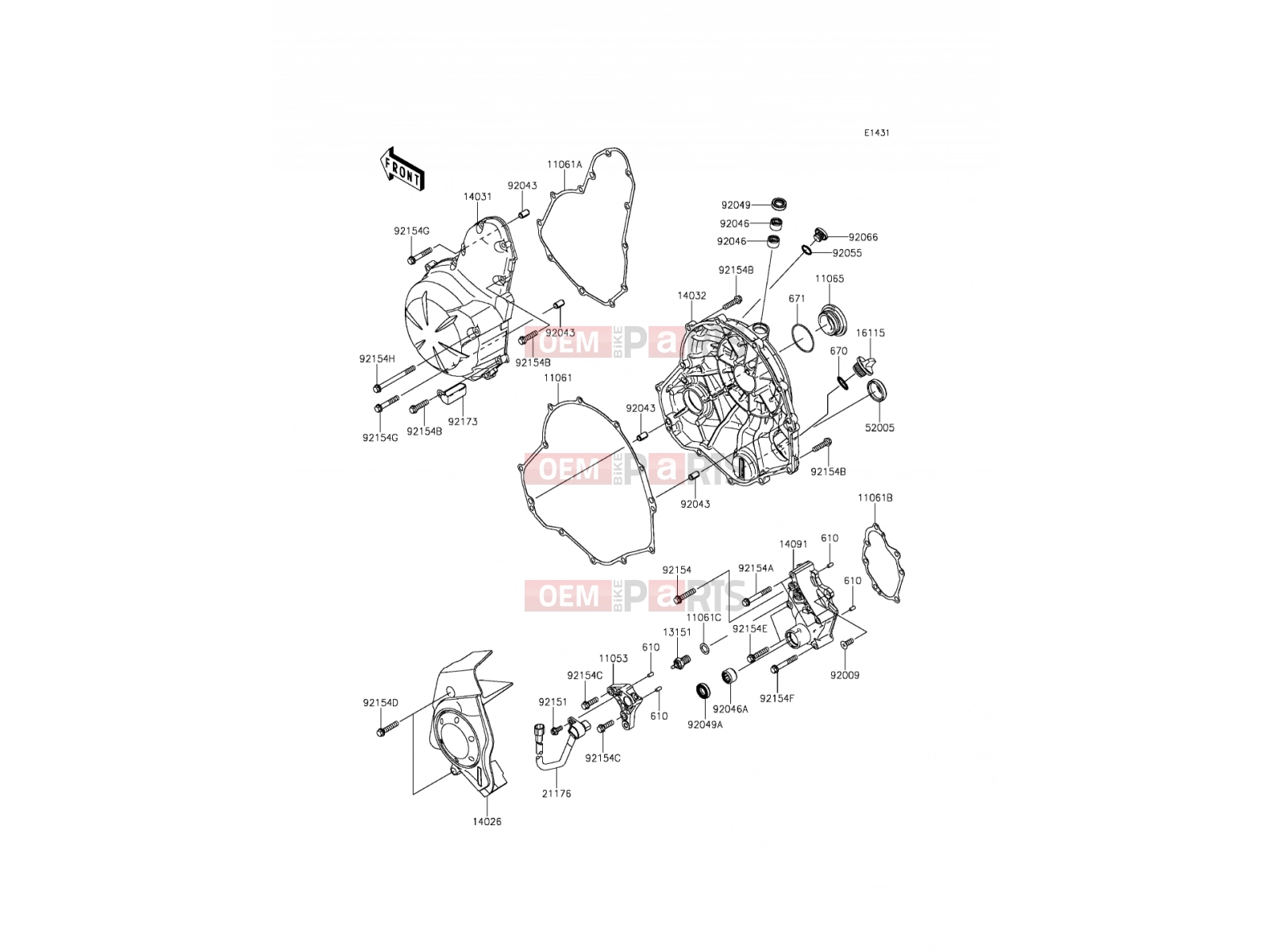 KAWASAKI 2012 Engine Cover(s)