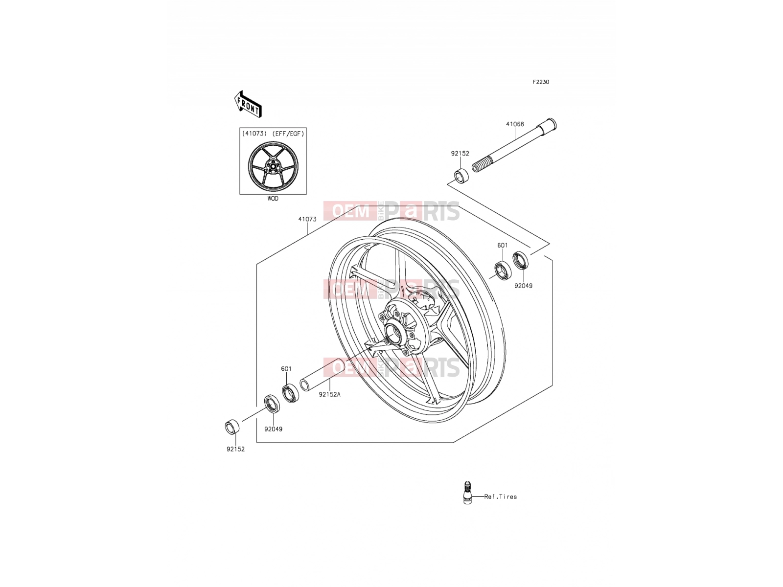 KAWASAKI 2012 Front Hub