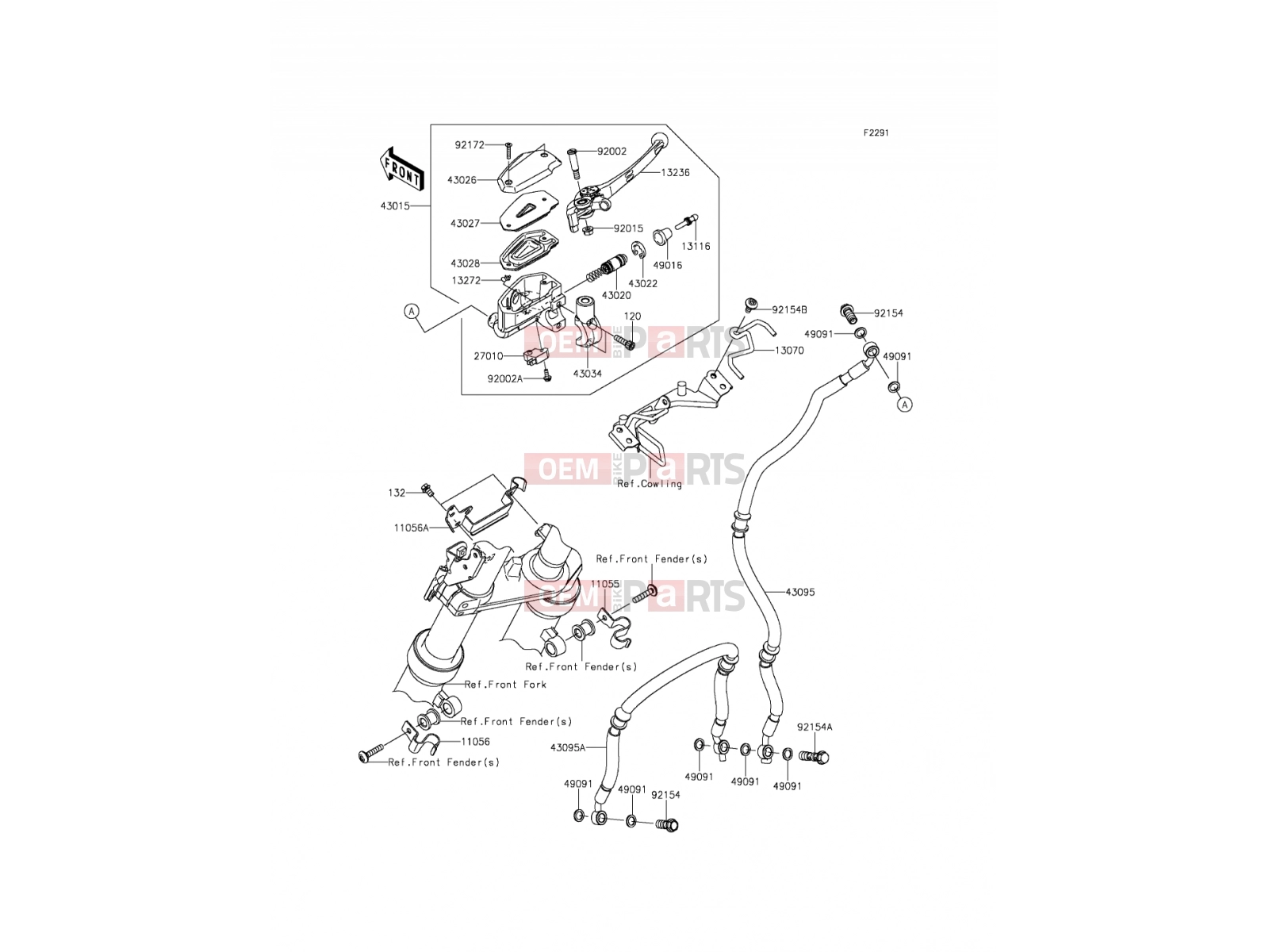 KAWASAKI 2012 Front Master Cylinder