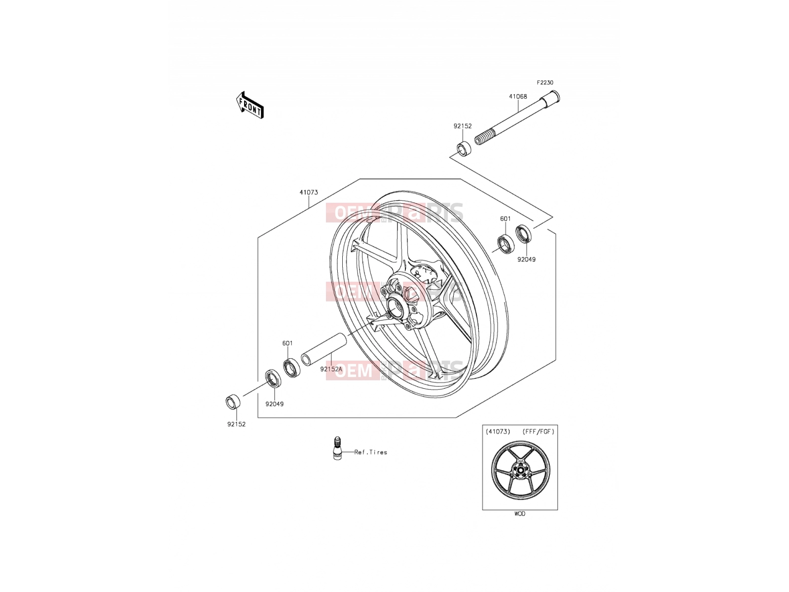 KAWASAKI 2012 Front Hub