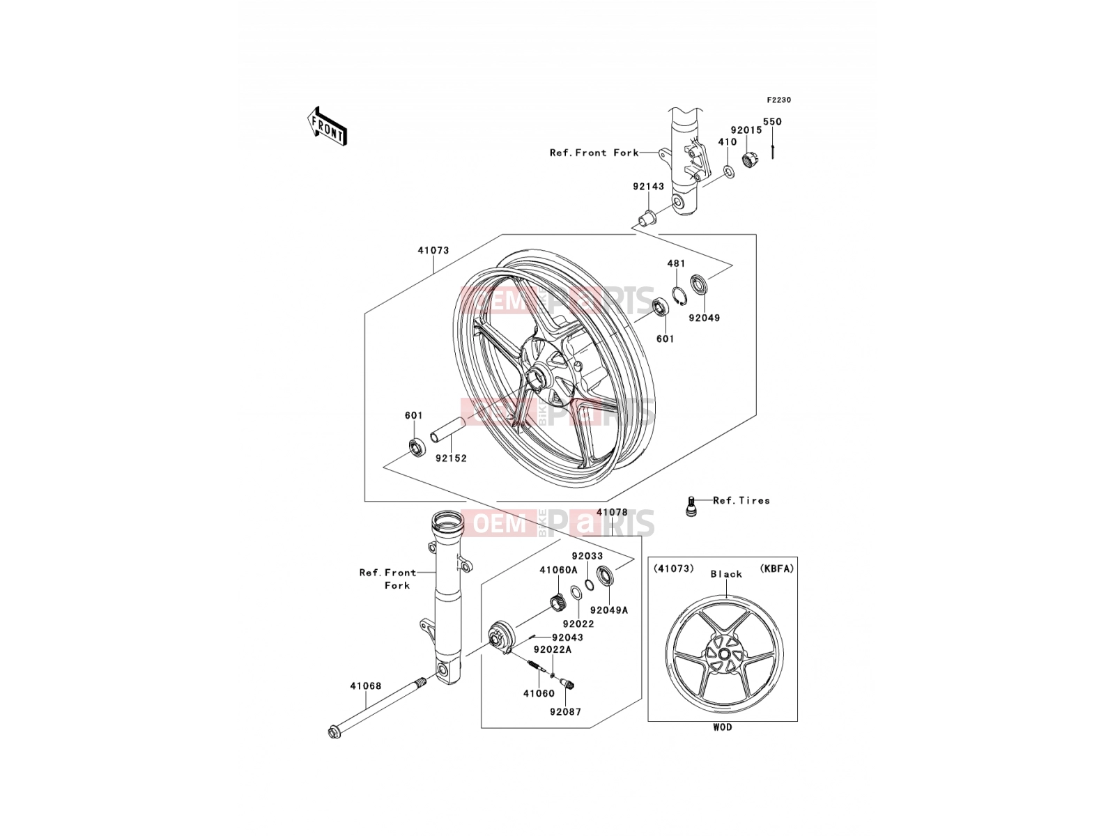 KAWASAKI 2012 Front Hub