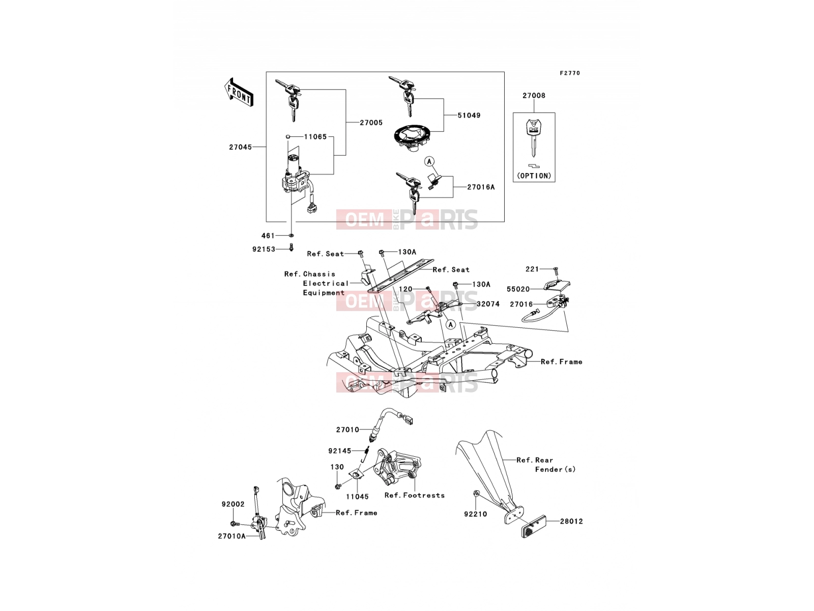 KAWASAKI 2012 Ignition Switch