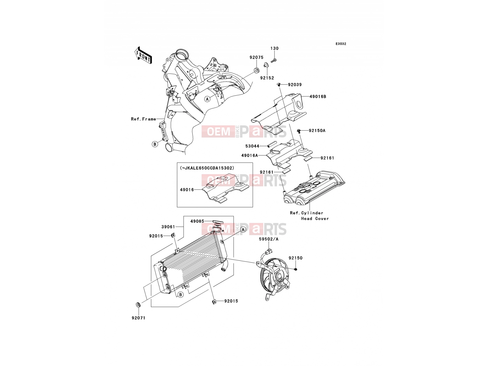 KAWASAKI 2012 Radiator