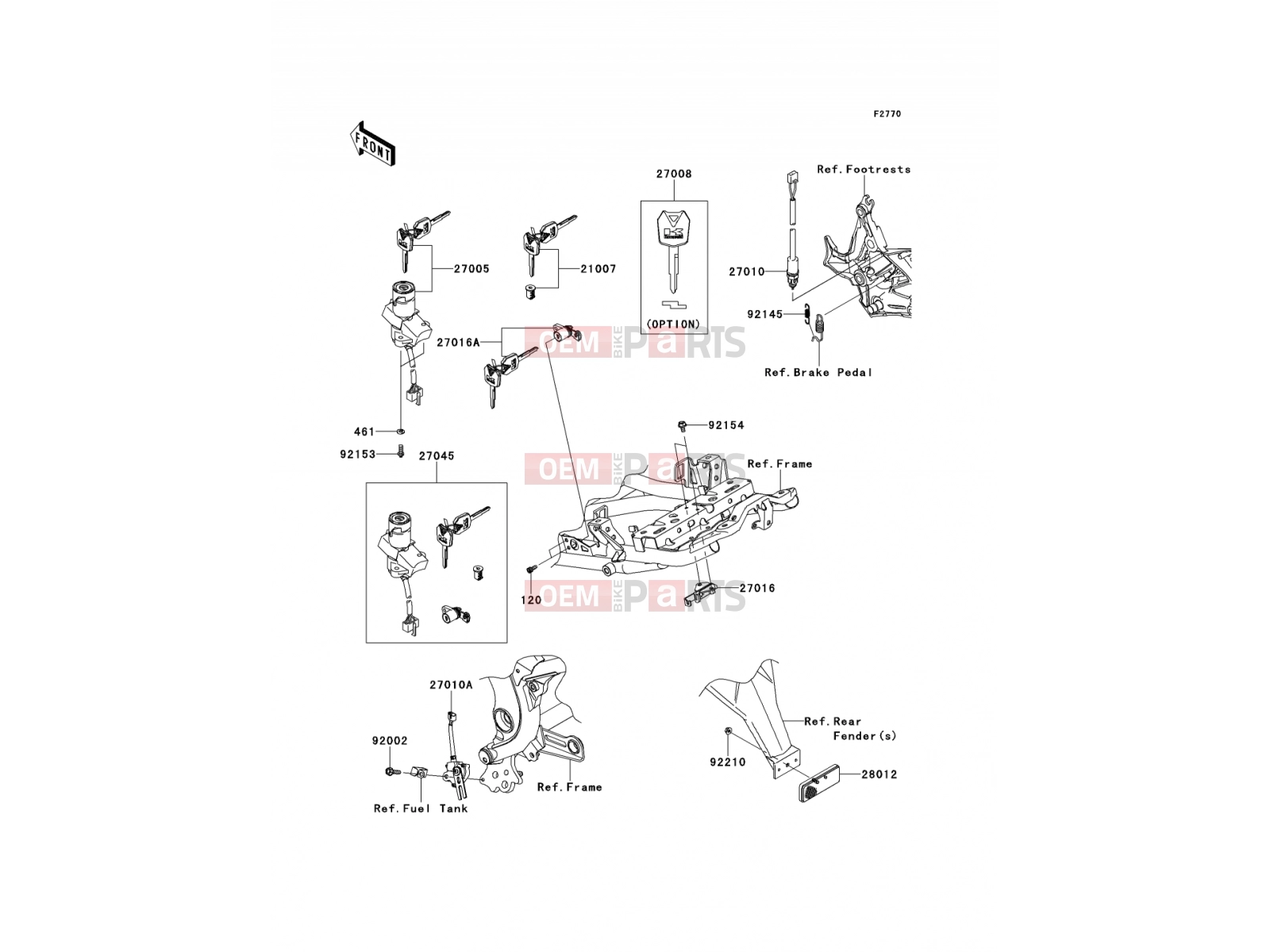 KAWASAKI 2012 Ignition Switch
