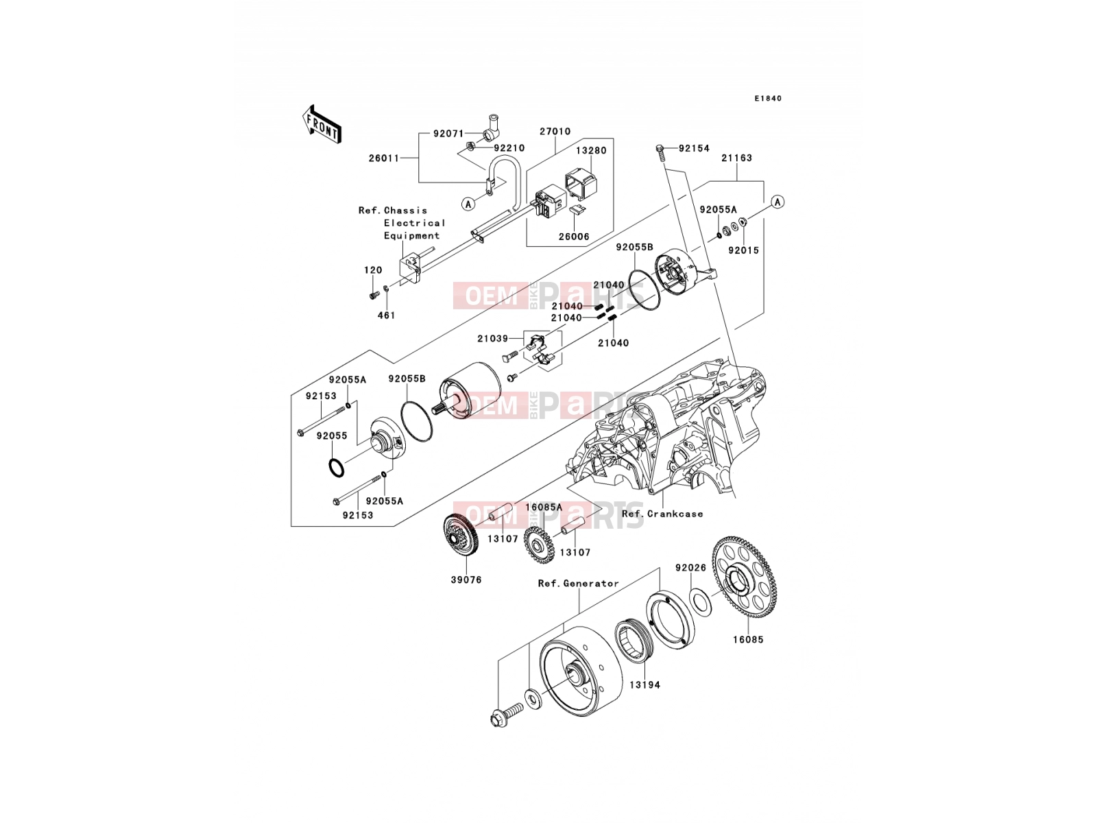 KAWASAKI 2012 Starter Motor