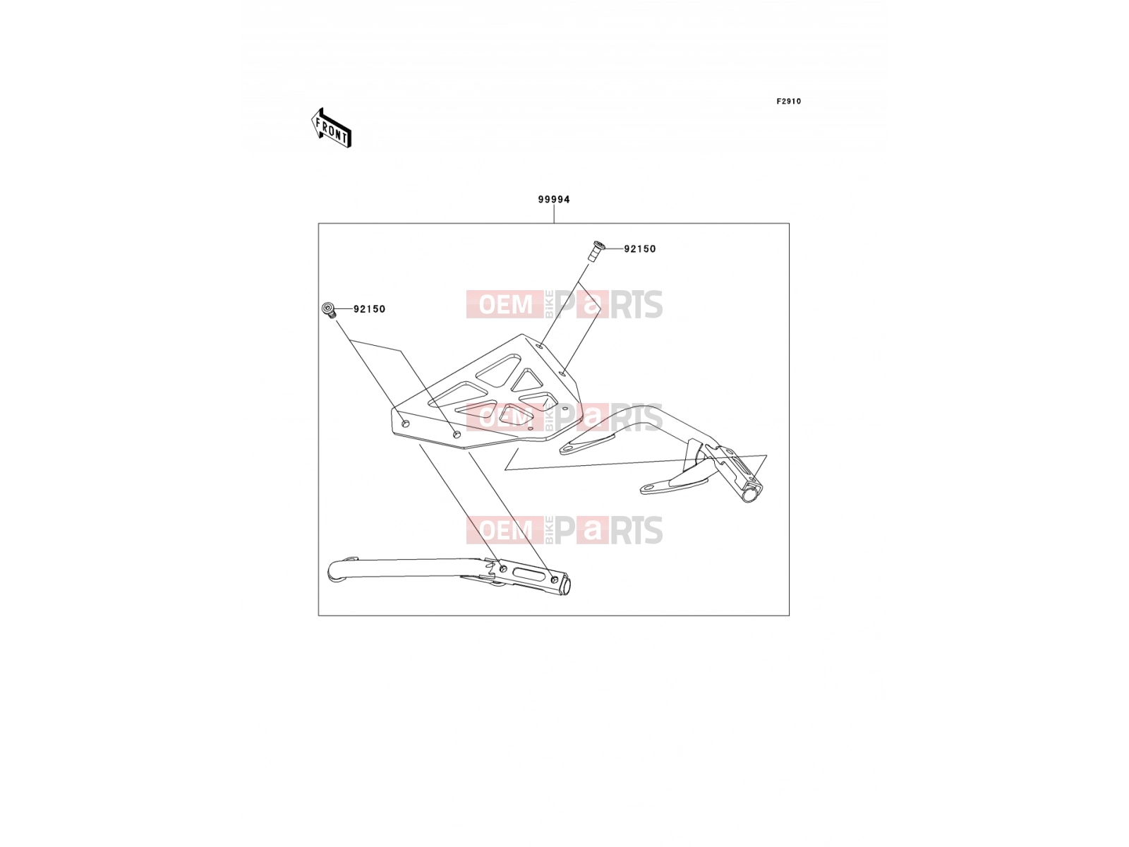 KAWASAKI 2012 Accessory(Top Case Stay)