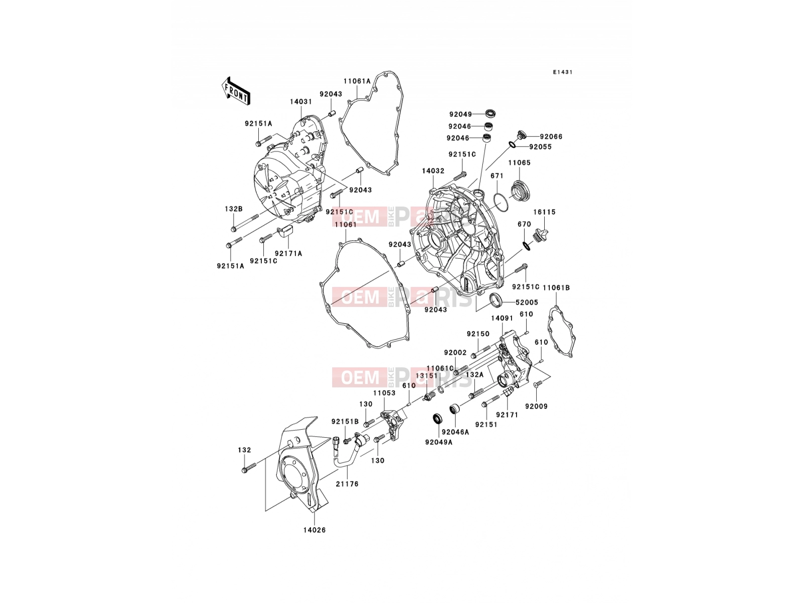 KAWASAKI 2012 Engine Cover(s)
