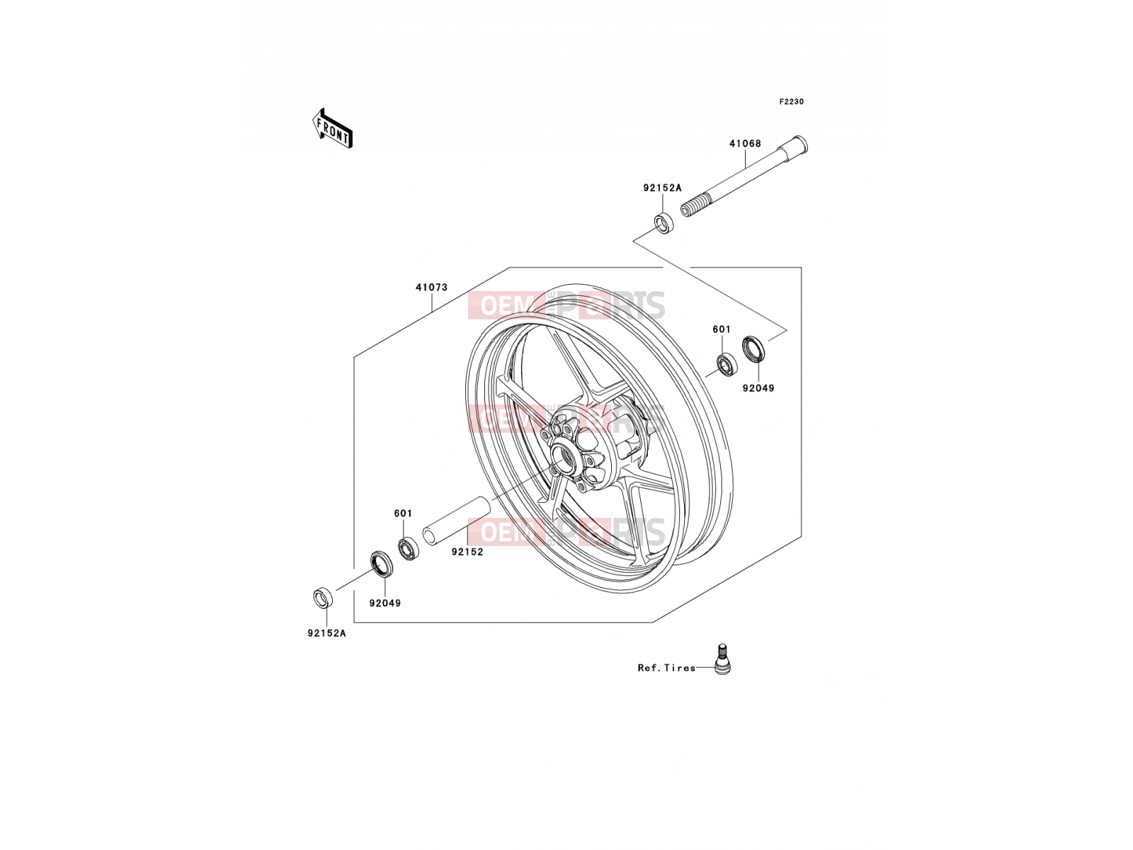 KAWASAKI 2012 Front Hub