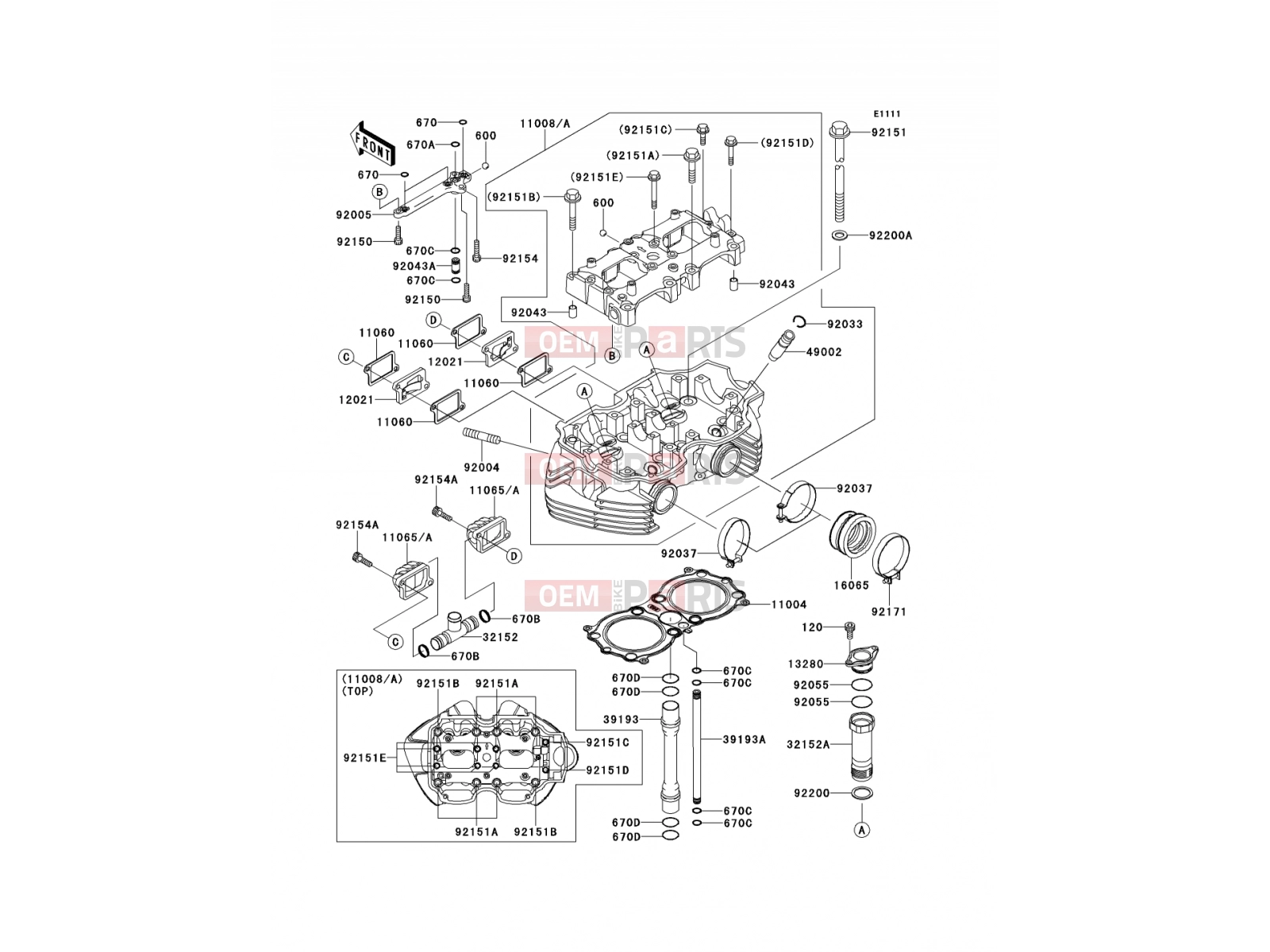 KAWASAKI 2012 Cylinder Head