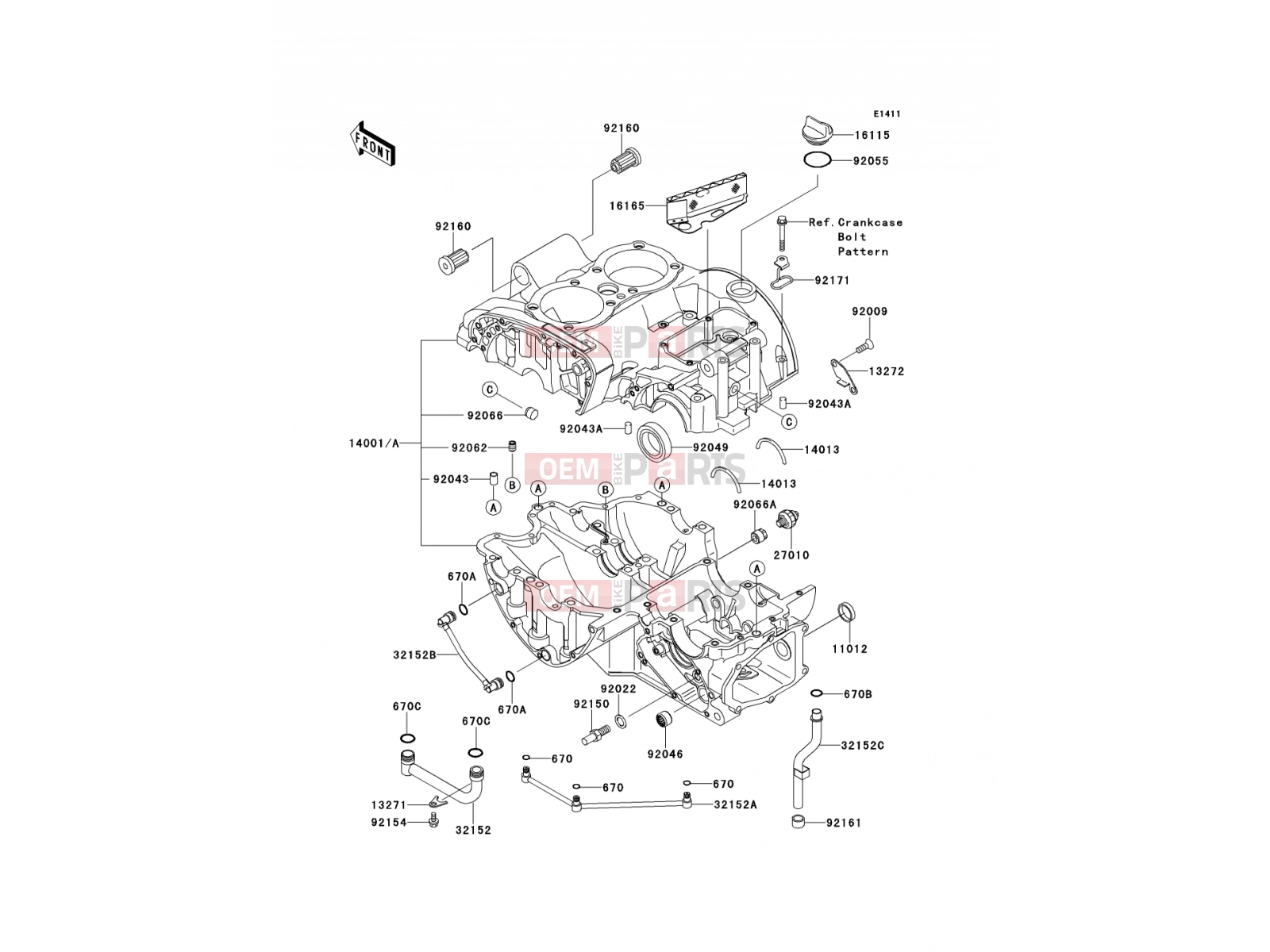 KAWASAKI 2012 Crankcase