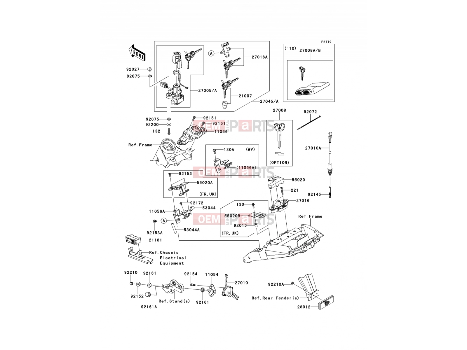KAWASAKI 2012 Ignition Switch