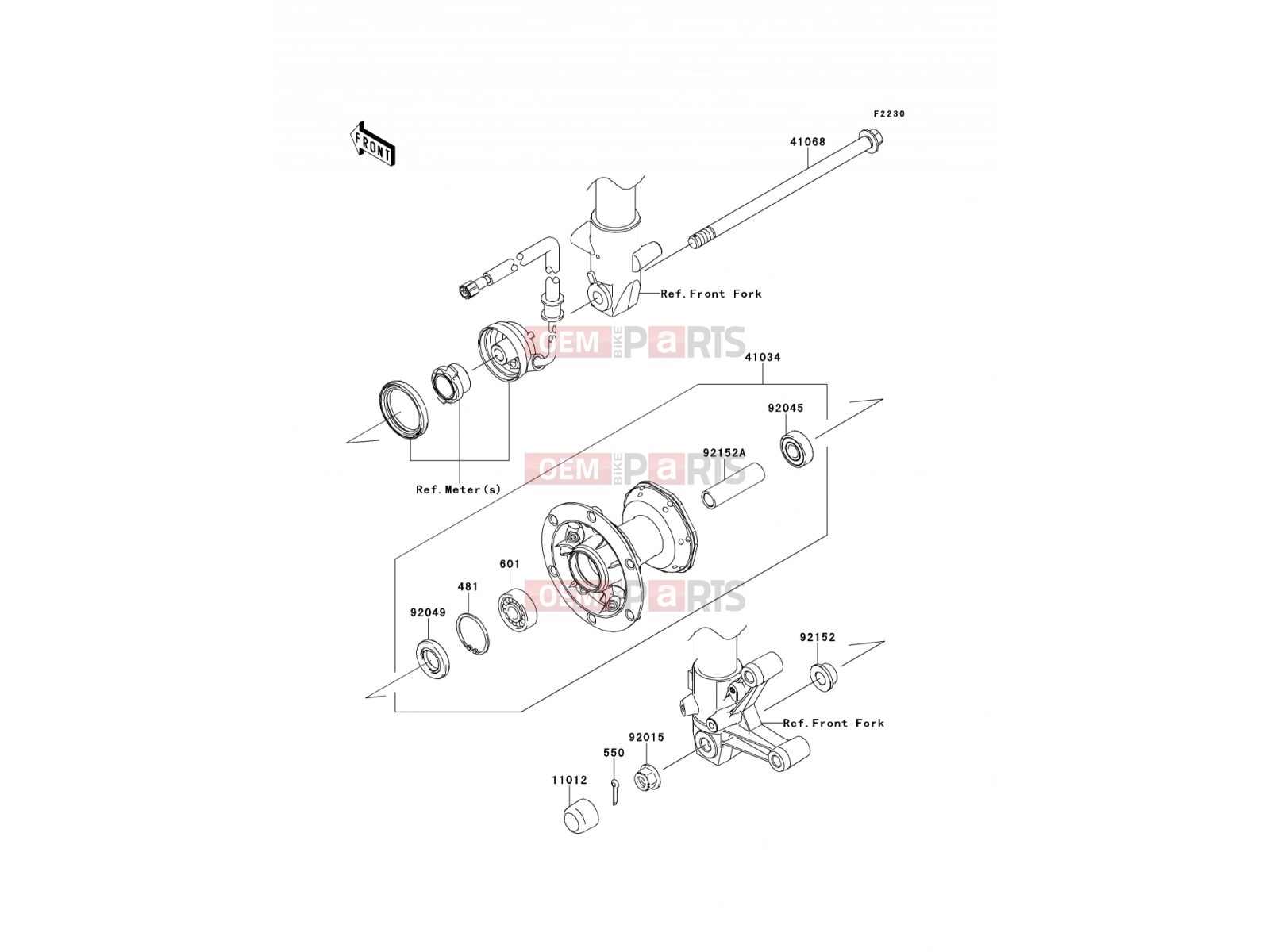 KAWASAKI 2013 Front Hub