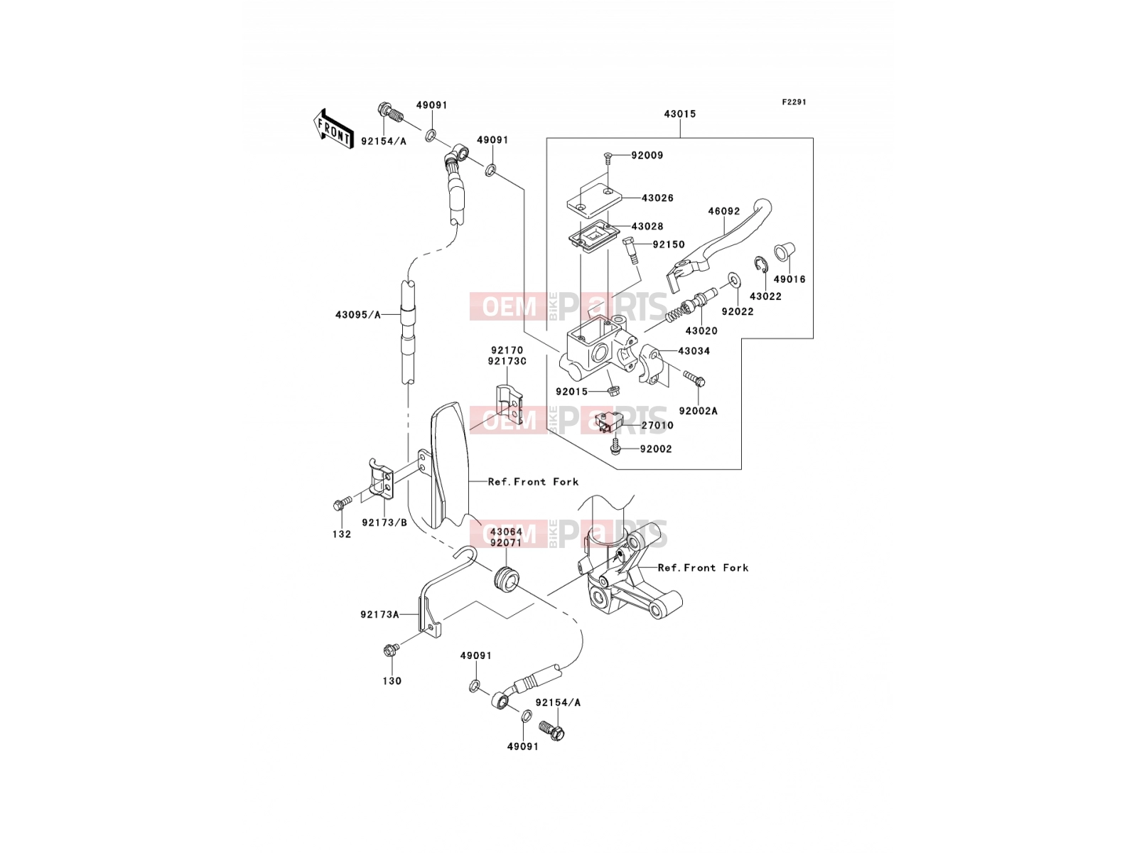 KAWASAKI 2013 Front Master Cylinder