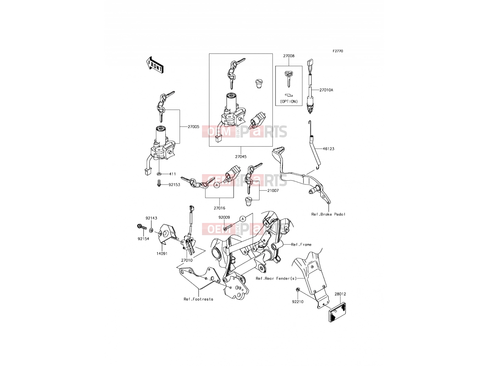 KAWASAKI 2013 Ignition Switch