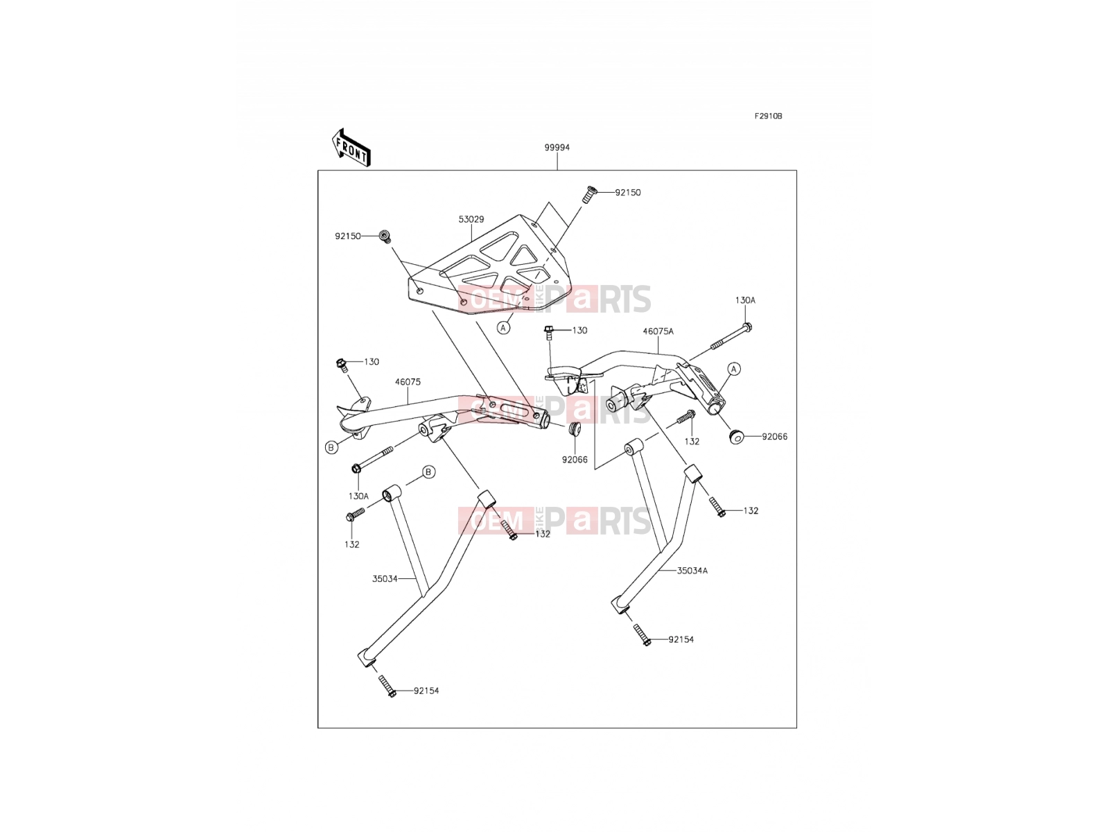 KAWASAKI 2013 Accessory(Top Case Bracket)