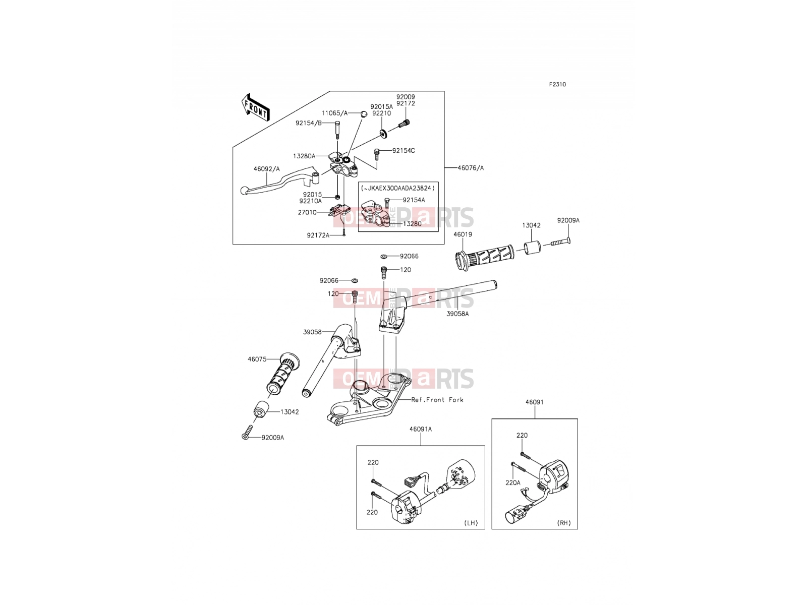 KAWASAKI 2013 Handlebar