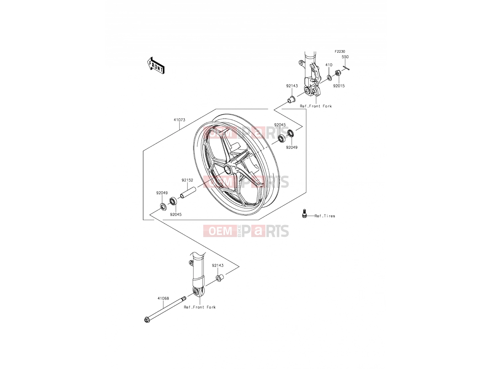 KAWASAKI 2013 Front Hub