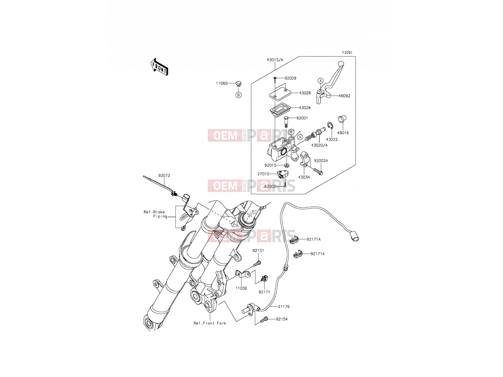 KAWASAKI 2013 Front Master Cylinder