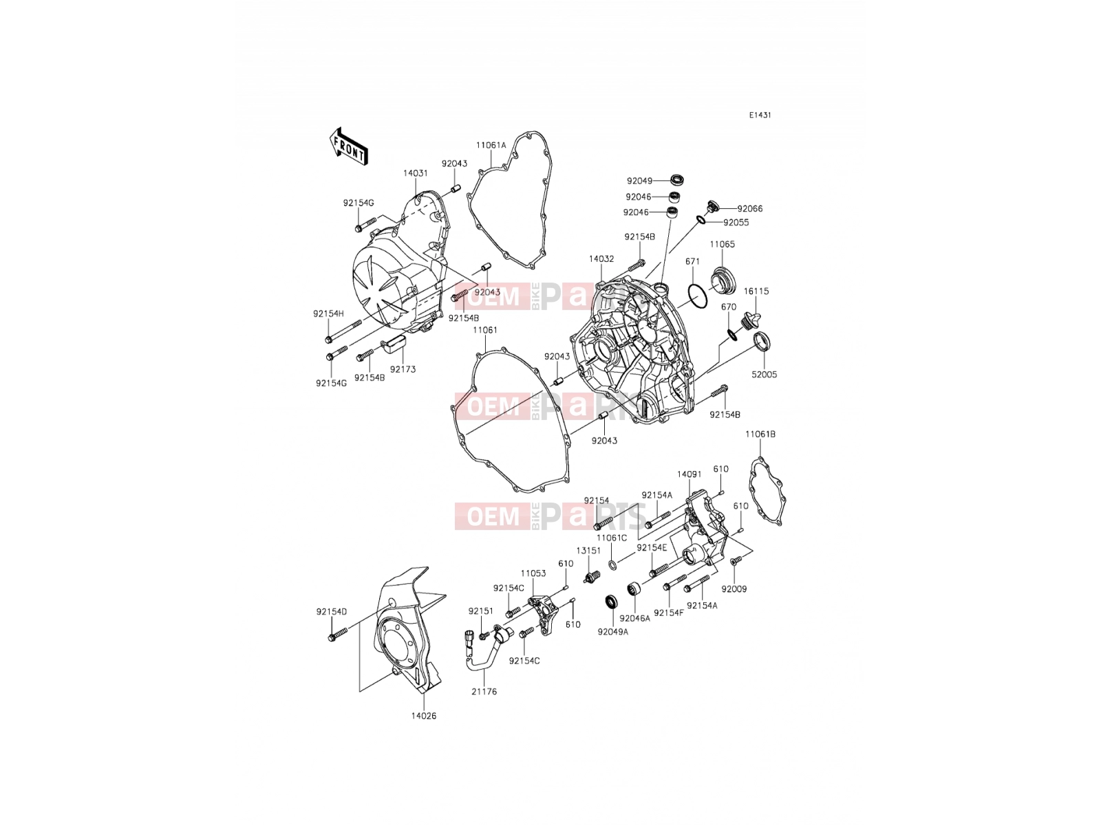 KAWASAKI 2013 Engine Cover(s)