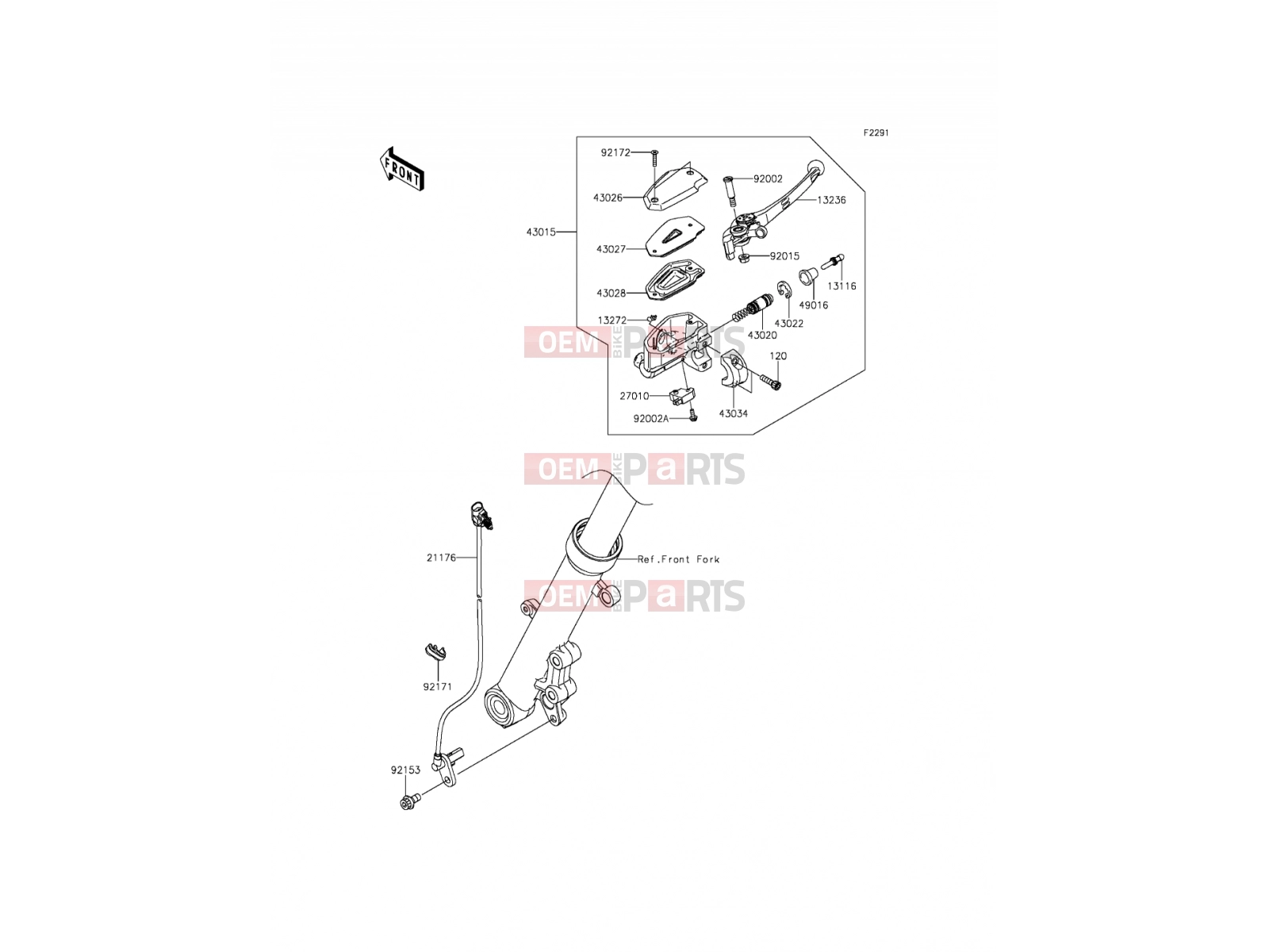 KAWASAKI 2013 Front Master Cylinder