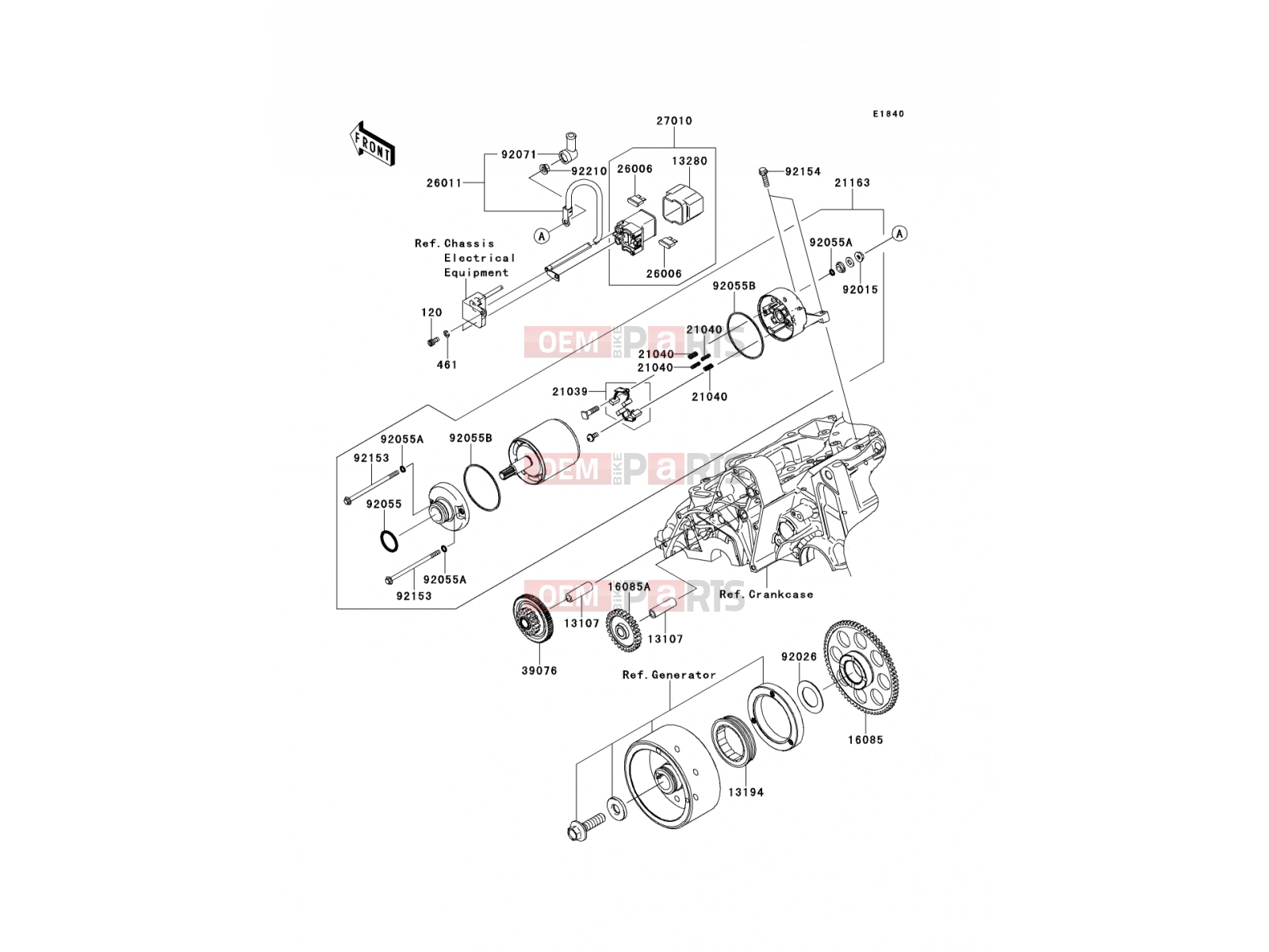 KAWASAKI 2013 Starter Motor
