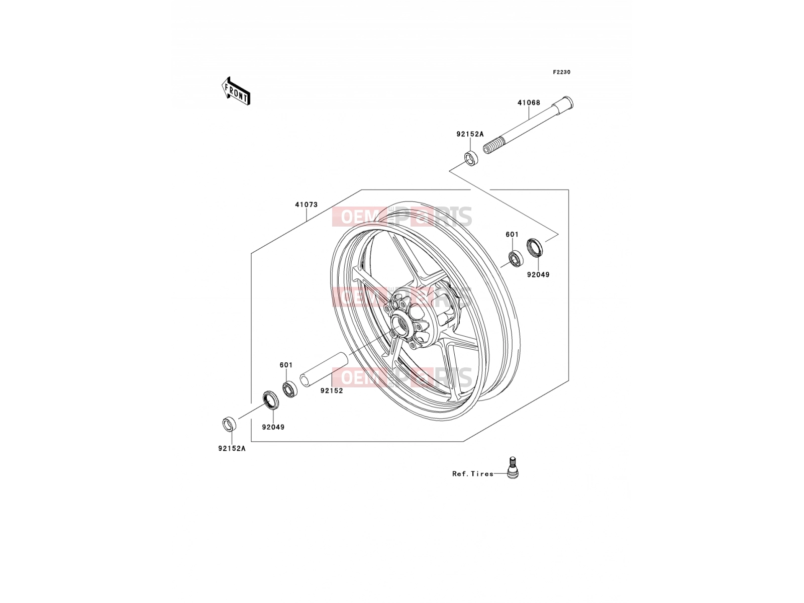 KAWASAKI 2013 Front Hub