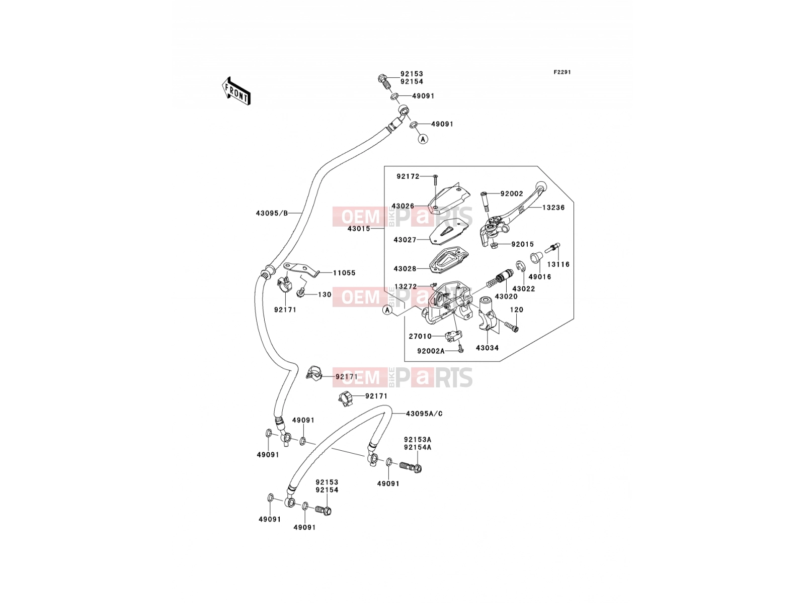 KAWASAKI 2013 Front Master Cylinder