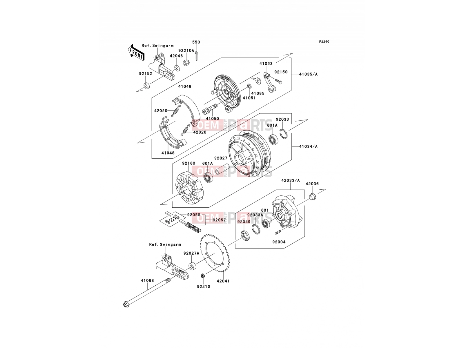 KAWASAKI 2013 Rear Hub