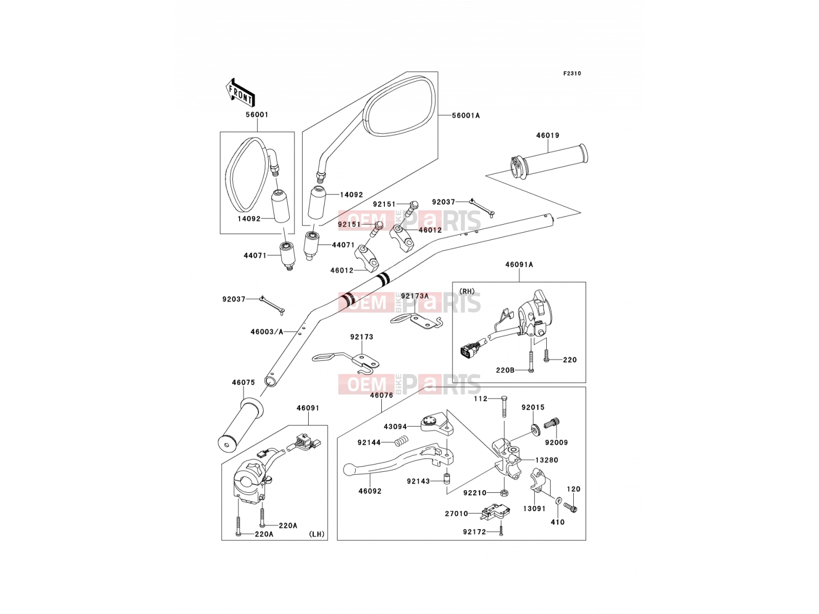 KAWASAKI 2013 Handlebar