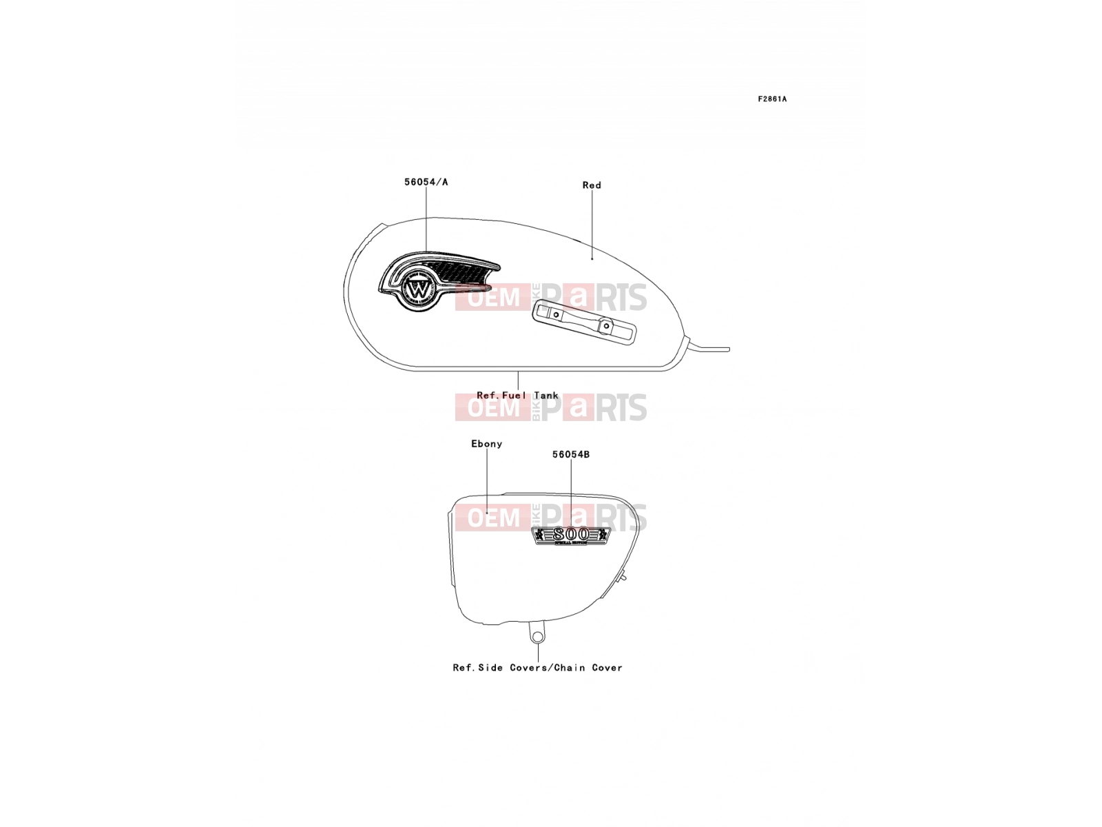 KAWASAKI 2013 Decals(Red)
