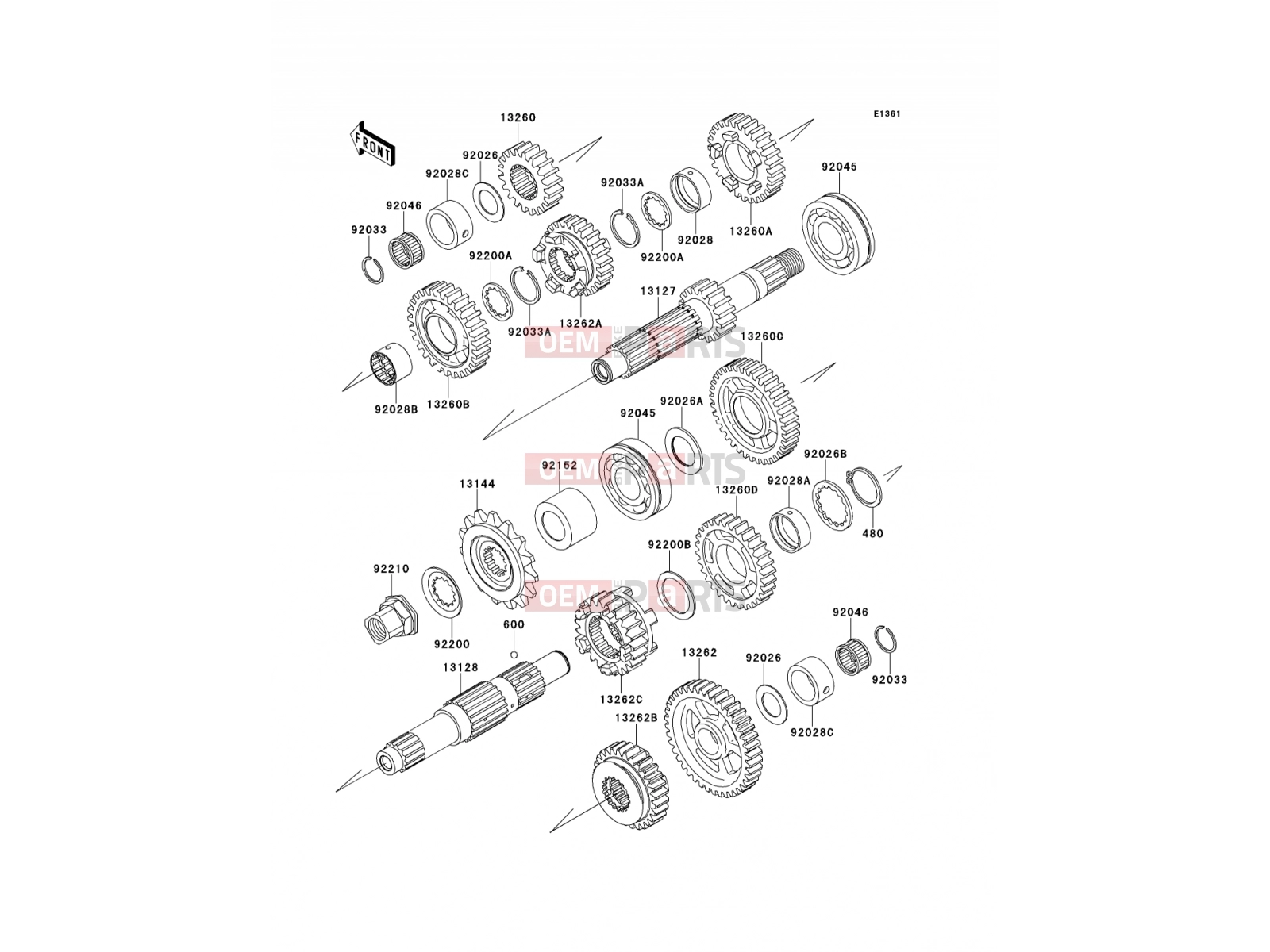 KAWASAKI 2013 Transmission