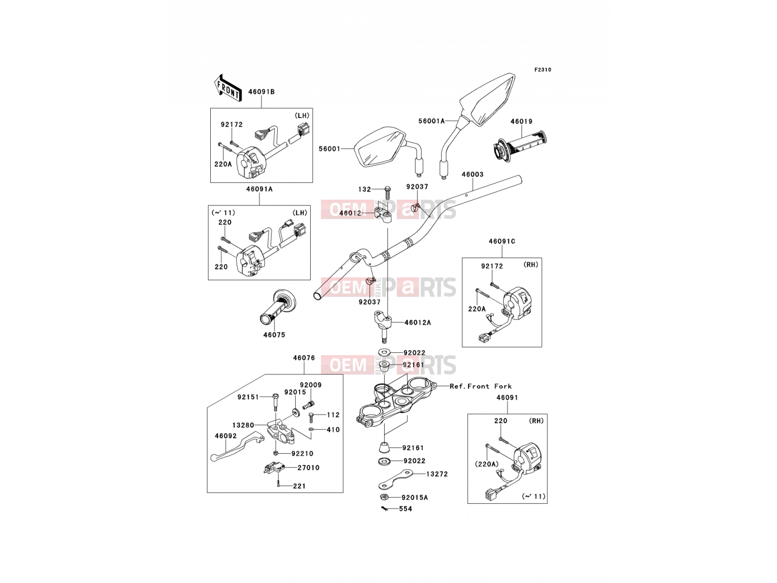 KAWASAKI 2014 Handlebar