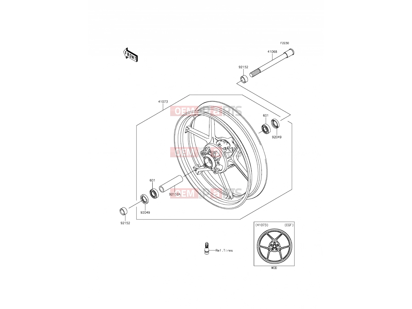 KAWASAKI 2014 Front Hub