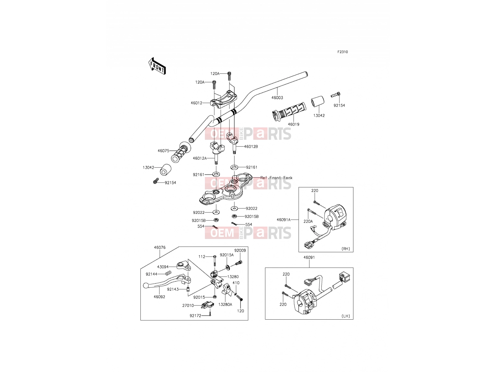 KAWASAKI 2014 Handlebar