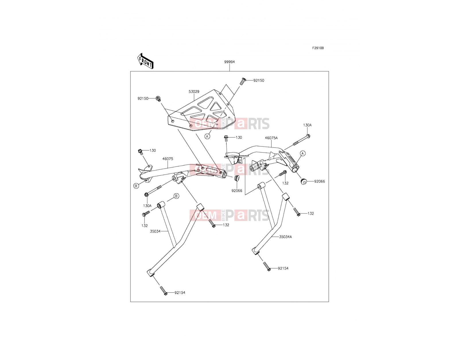 KAWASAKI 2014 Accessory(Top Case Bracket)