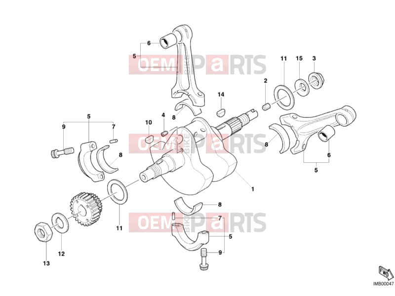DUCATI 2007 Monster S2R 1000 CRANKSHAFT » ENGINE CASE
