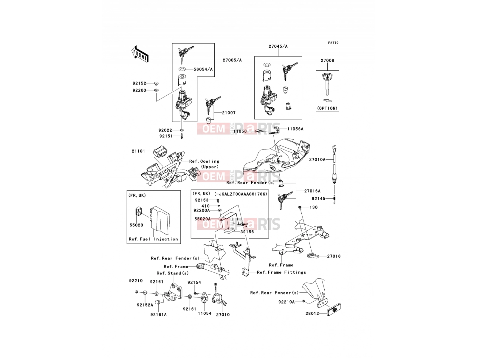 KAWASAKI 2014 Ignition Switch
