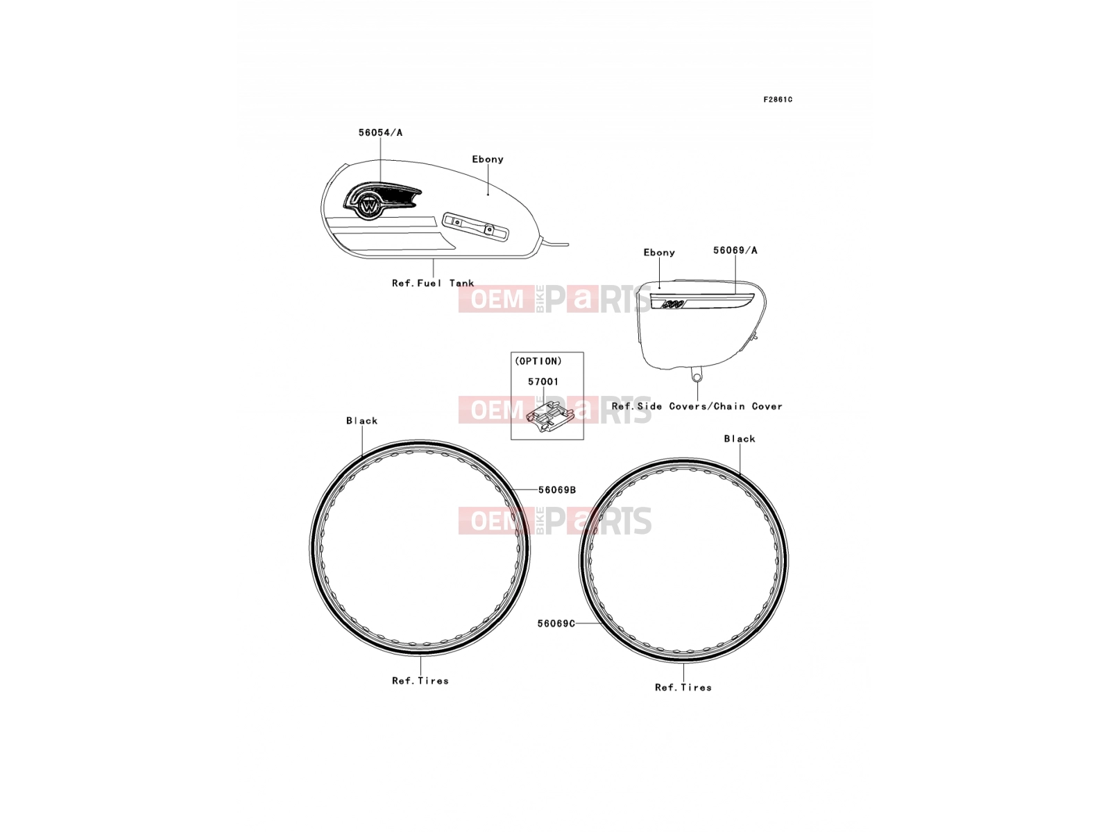 KAWASAKI 2014 Decals(Ebony)