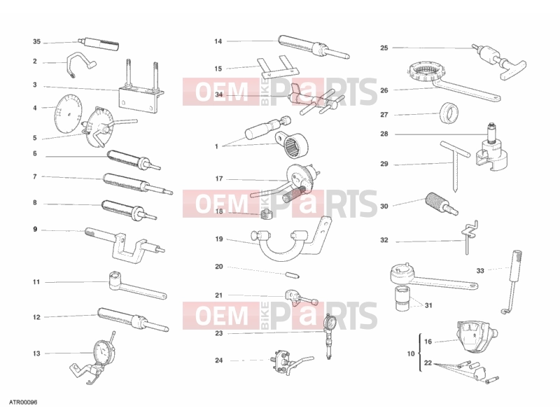 DUCATI 2007 Monster S2R 1000 WORKSHOP SERVICE TOOLS, ENGINE » UNCLASSIFIED