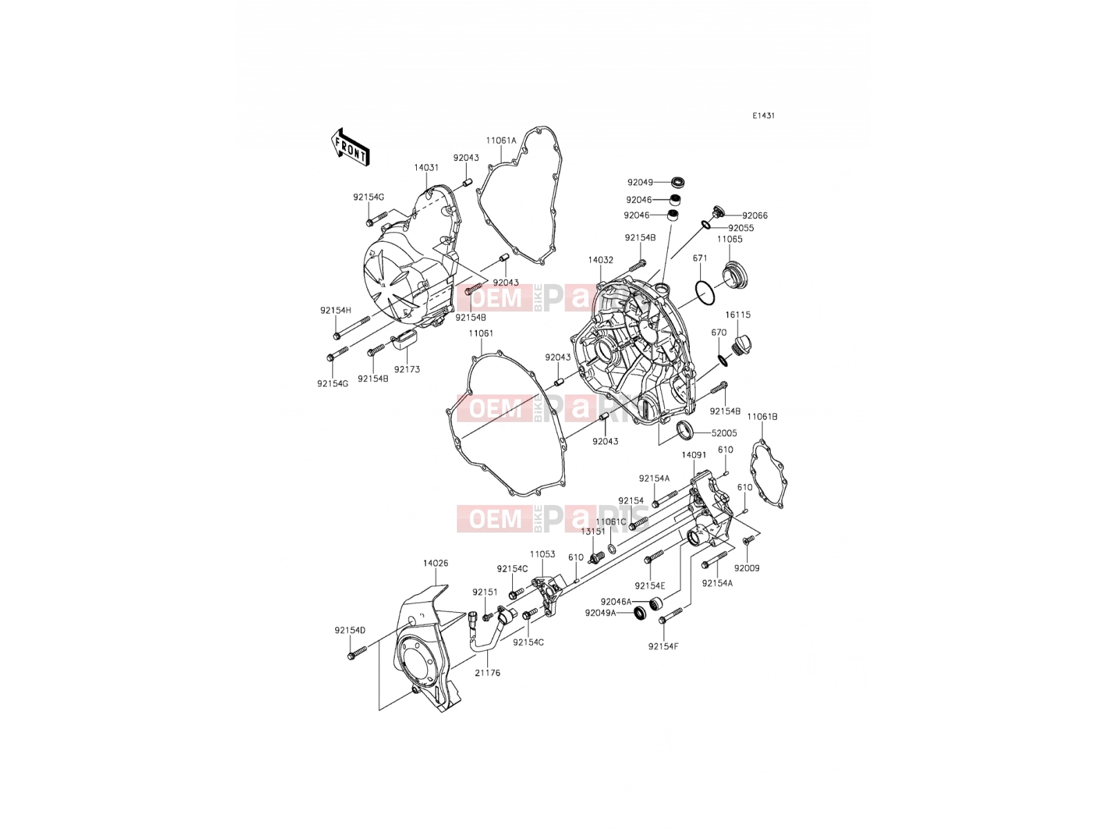 KAWASAKI 2015 Engine Cover(s)