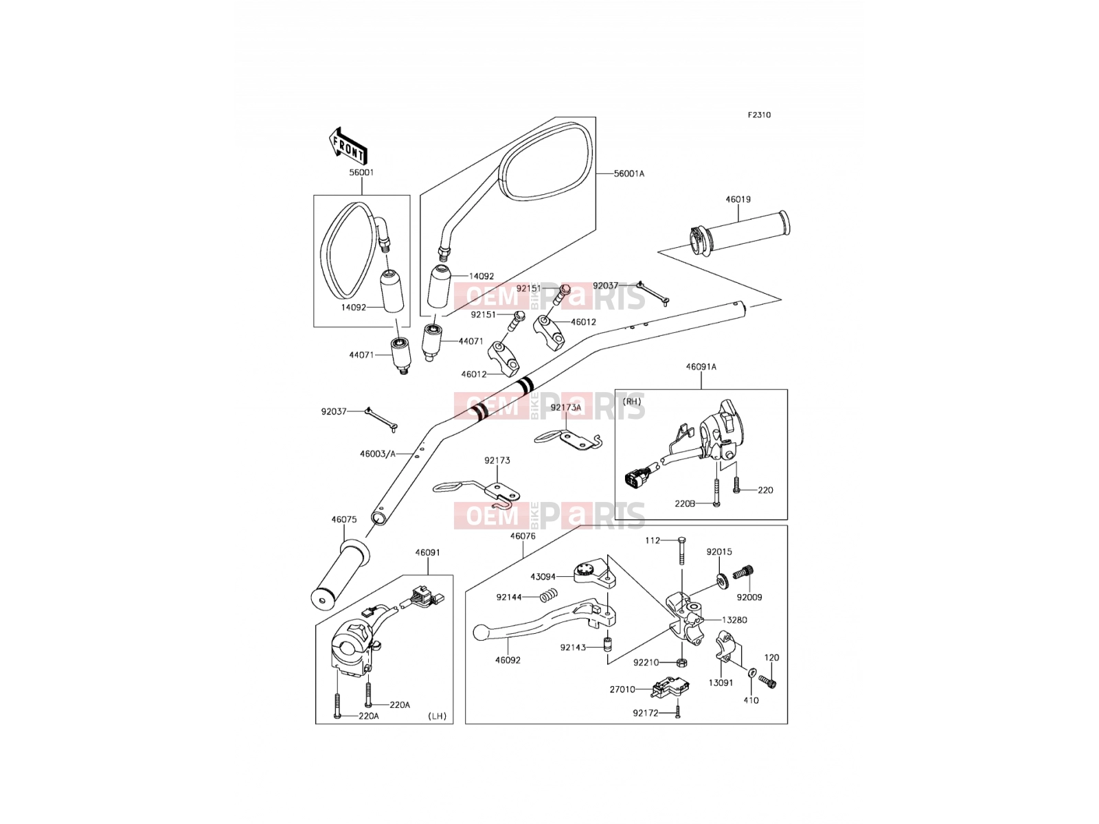 KAWASAKI 2015 Handlebar