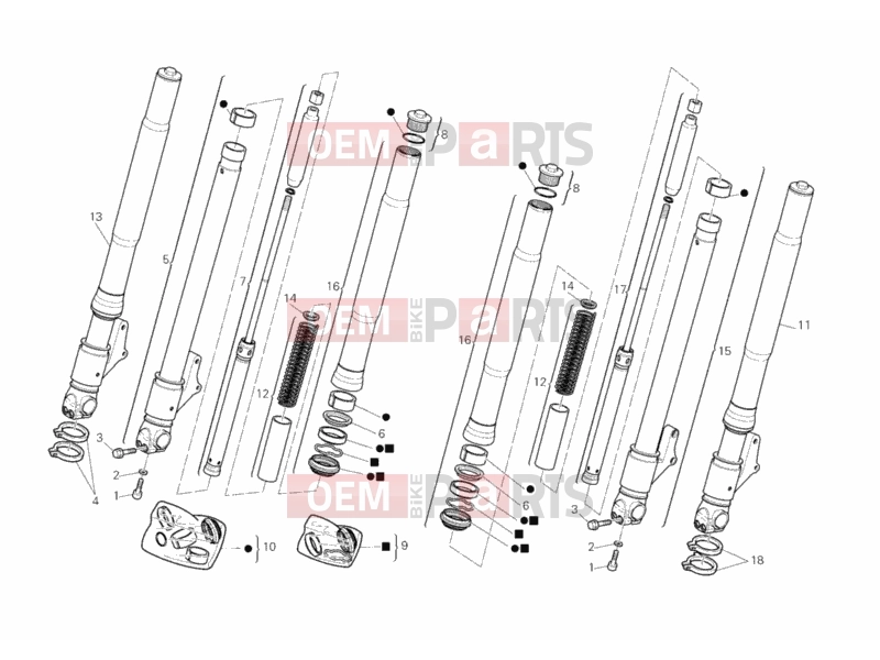 DUCATI 2007 Monster S2R 800 FRONT FORK » FRONT SUSPENSION