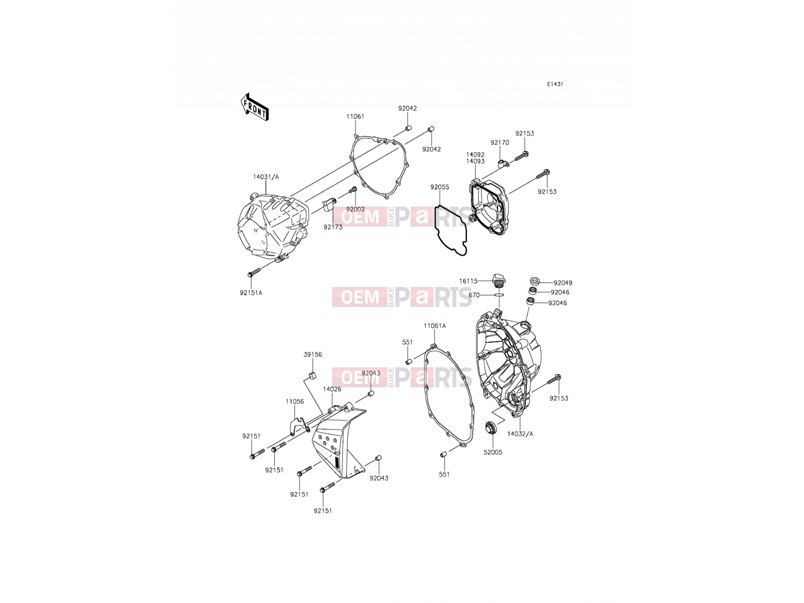 KAWASAKI 2015 Engine Cover(s)