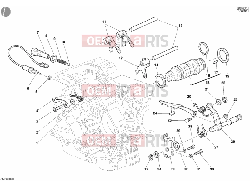 DUCATI 2007 Monster S2R 800 SHIFT CAM - FORK » FRONT SUSPENSION
